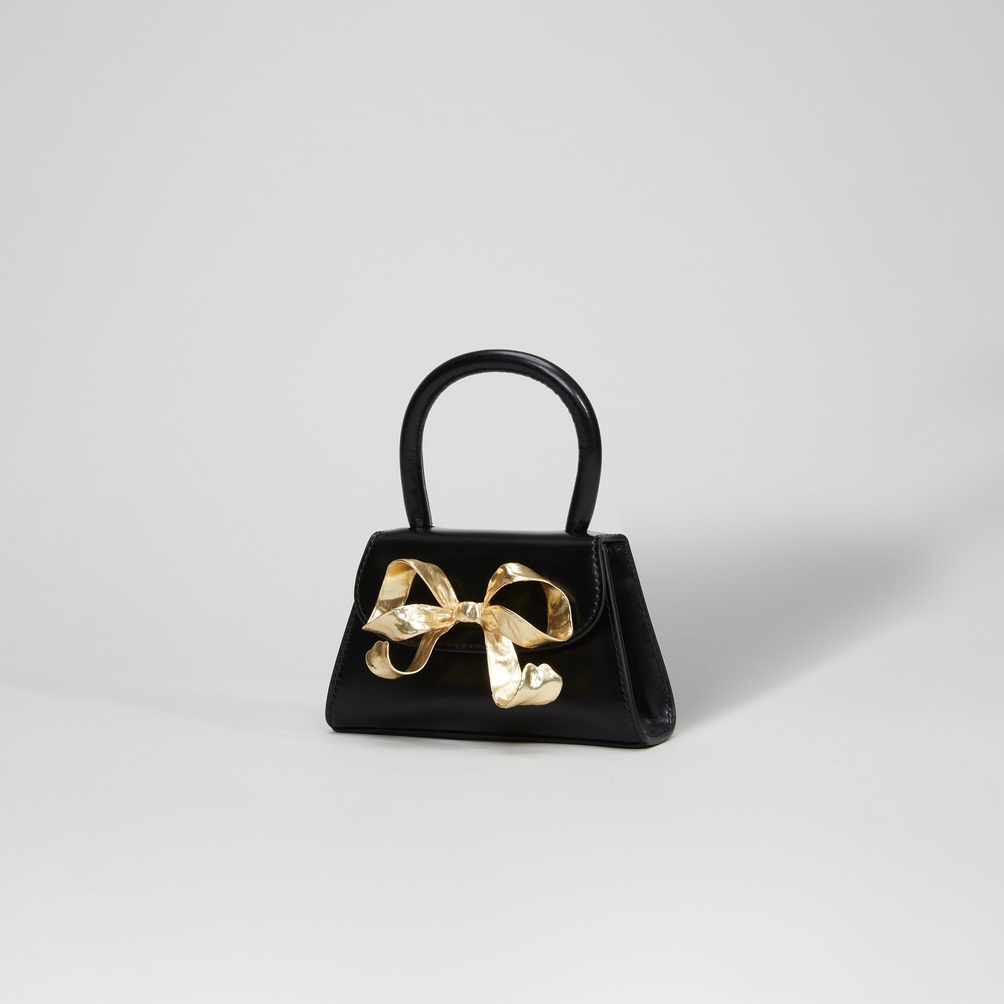 The Bow Micro in Black with Gold Hardware - 2