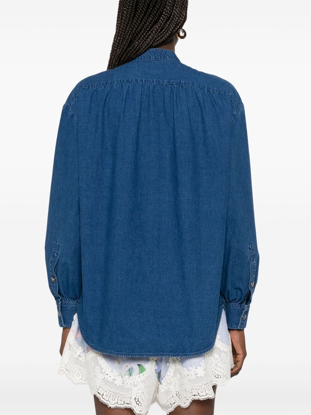 ruffled-detail shirt - 4