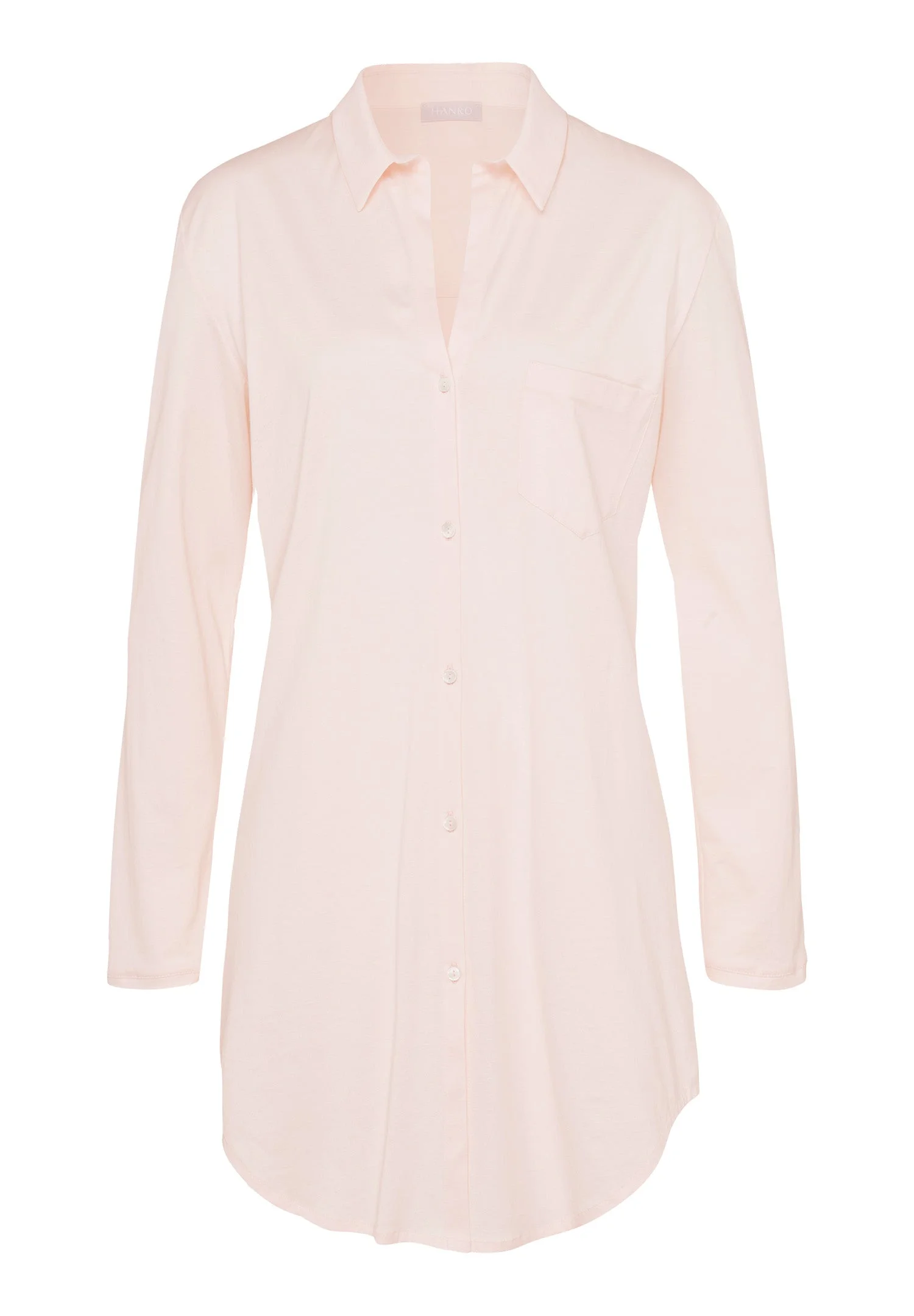 Cotton Deluxe Button Front Cotton Sleep Shirt - 1