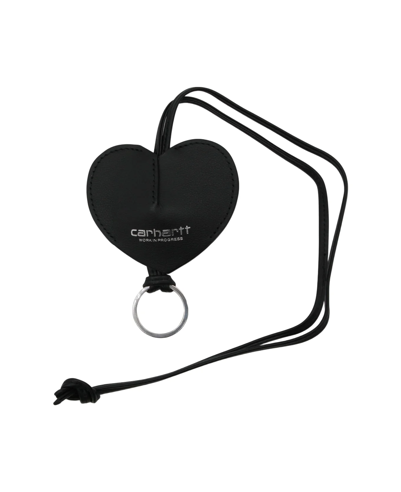 Black Leather Key Ring - 1