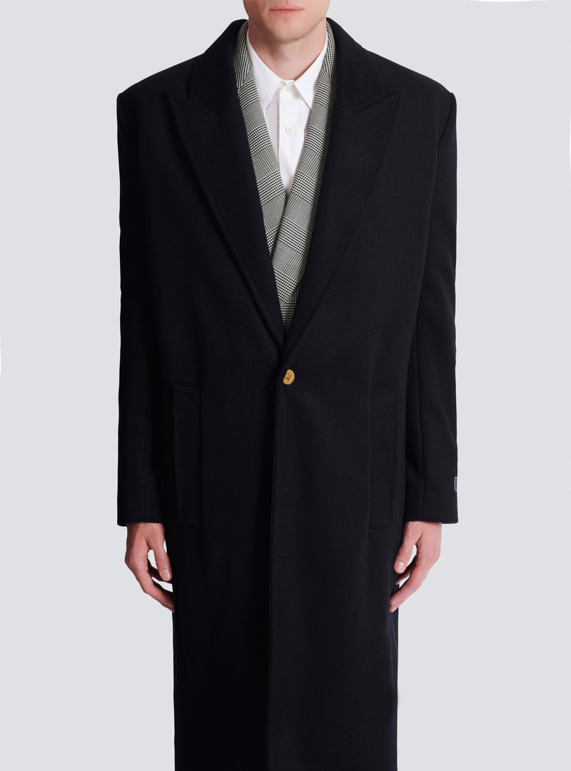 Oversized wool and cashmere coat 5