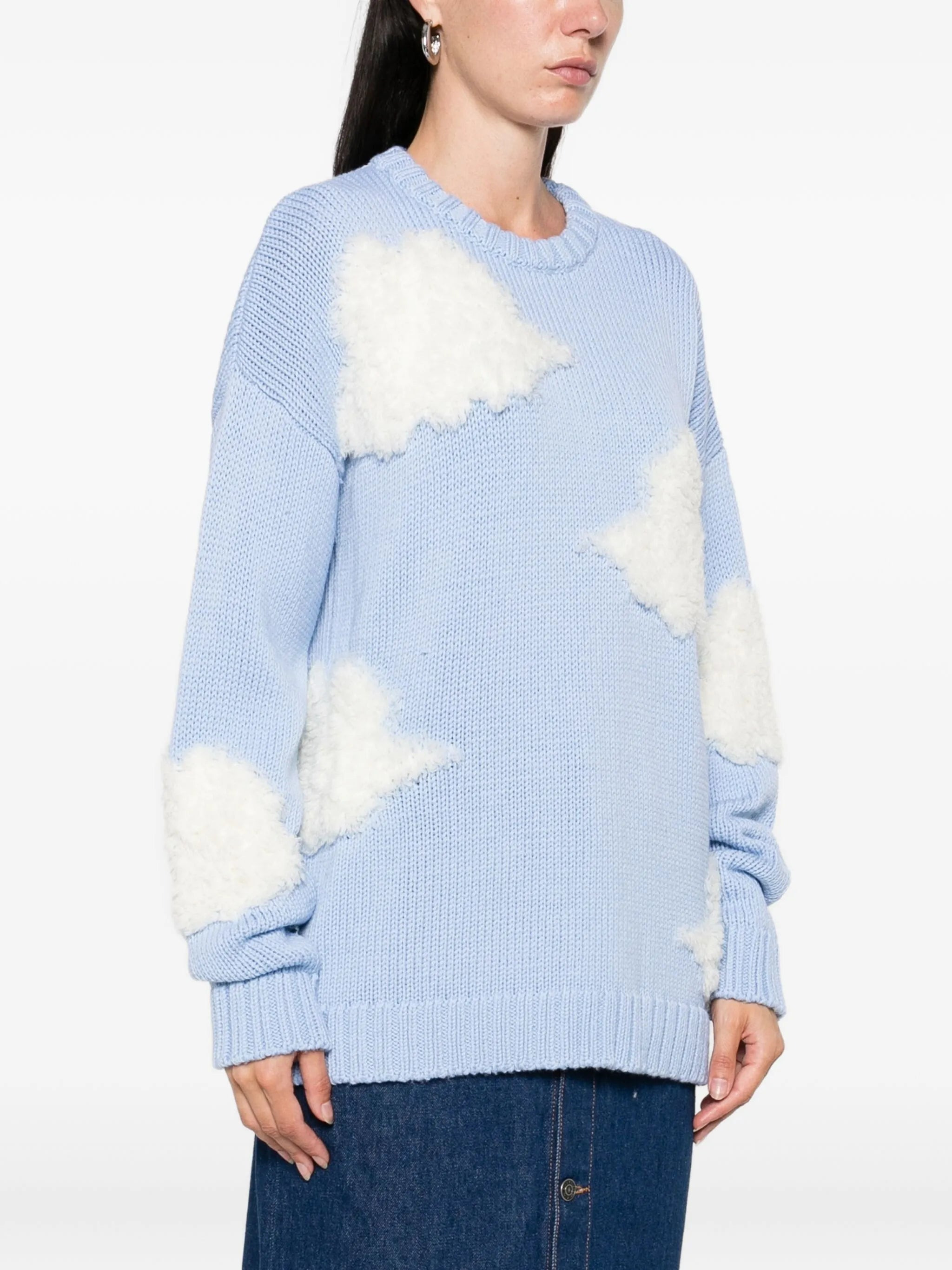 Fiorucci Cloud-appliqué Wool Sweater - 5