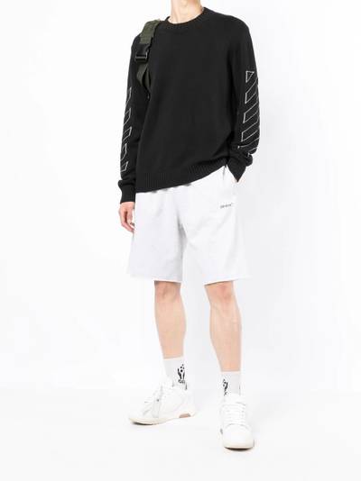 Off-White logo-print track shorts outlook