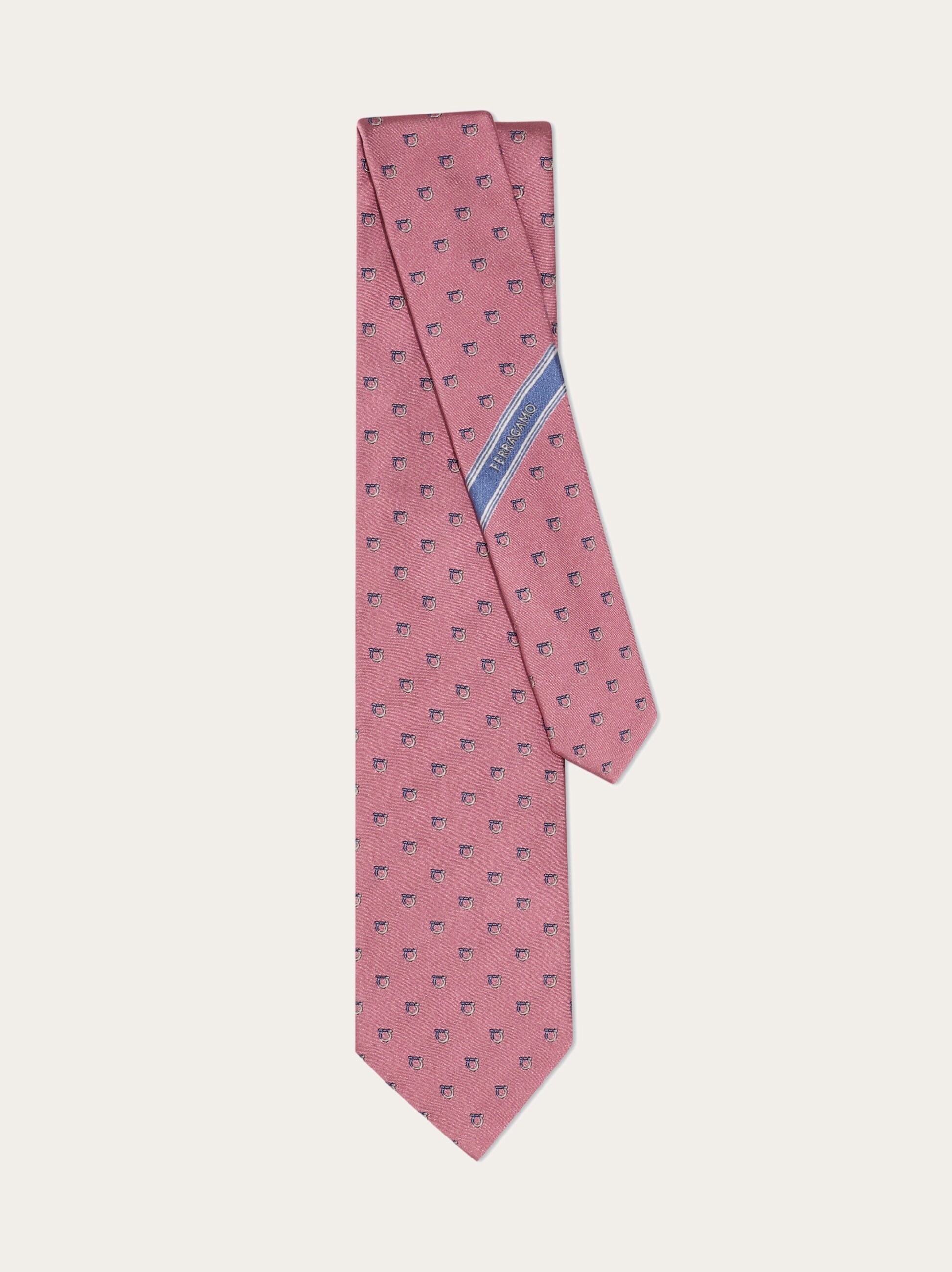 Two tone Gancini jacquard tie - 3