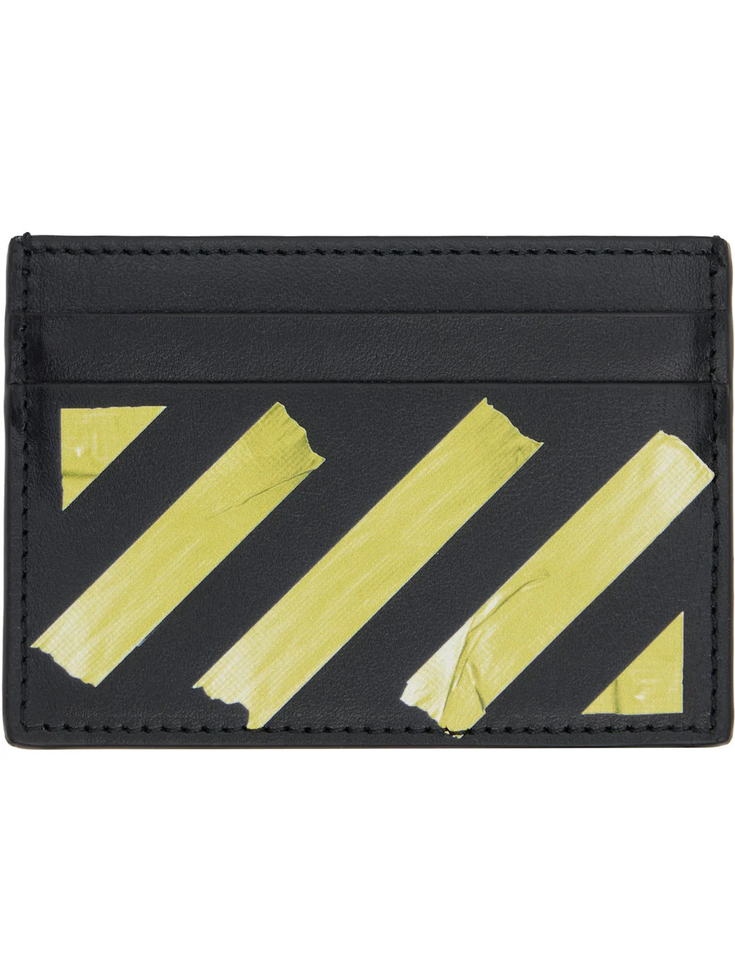 Black Diag Tape Card Holder - 1