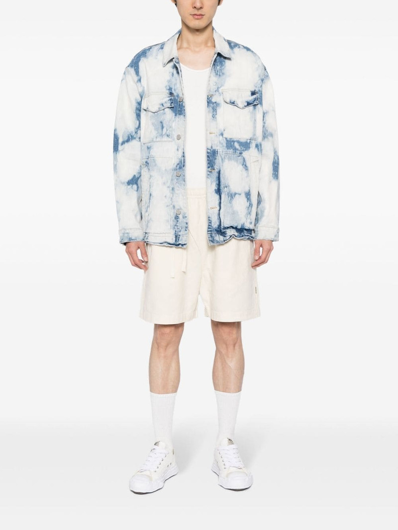 MAHARISHI off centre-drawstring bermuda shorts outlook