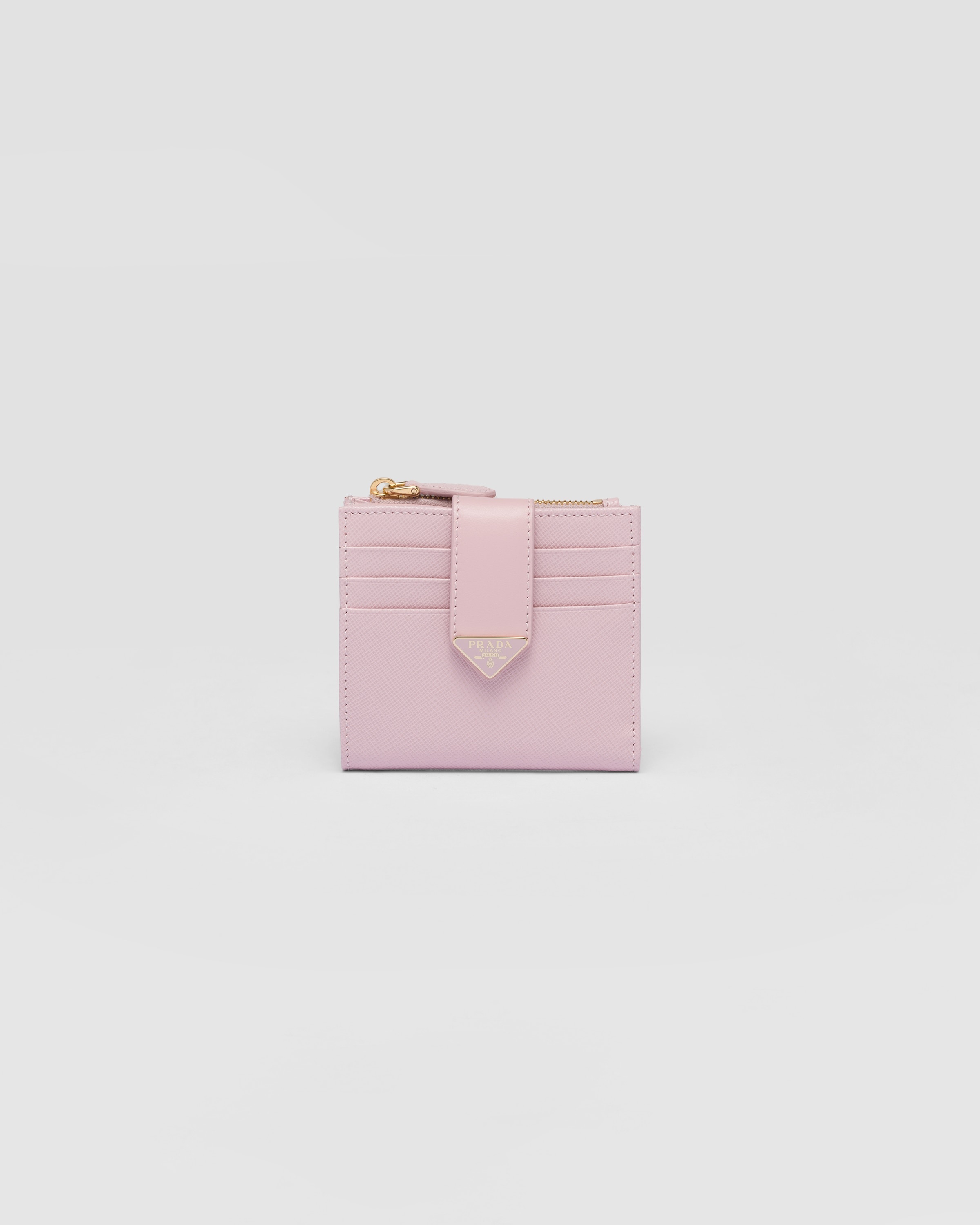 Small Saffiano and smooth leather wallet - 1