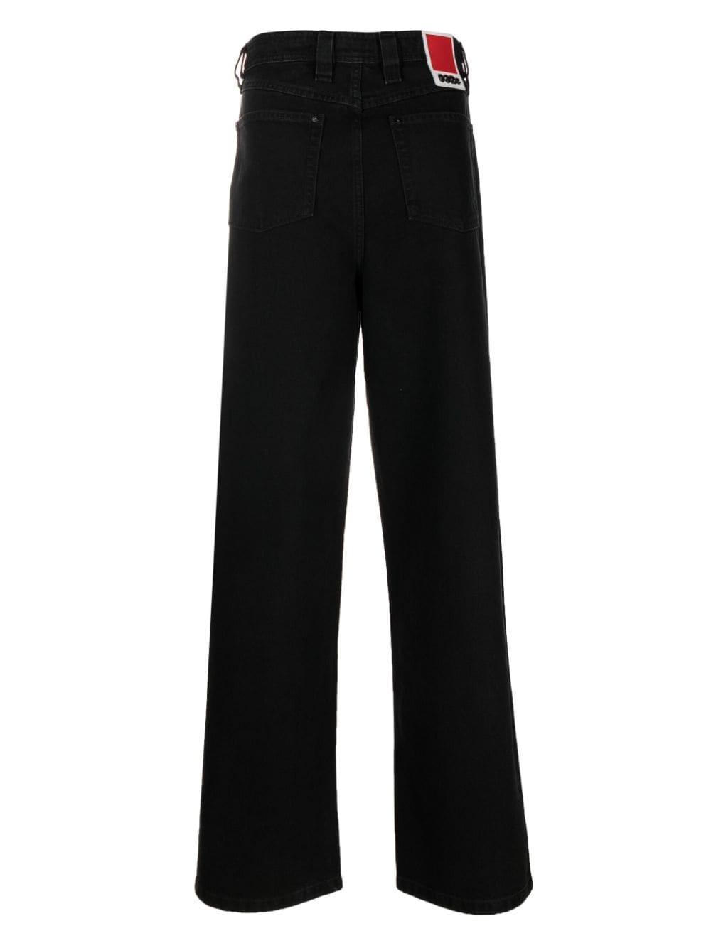 logo-patch straight-leg jeans - 2