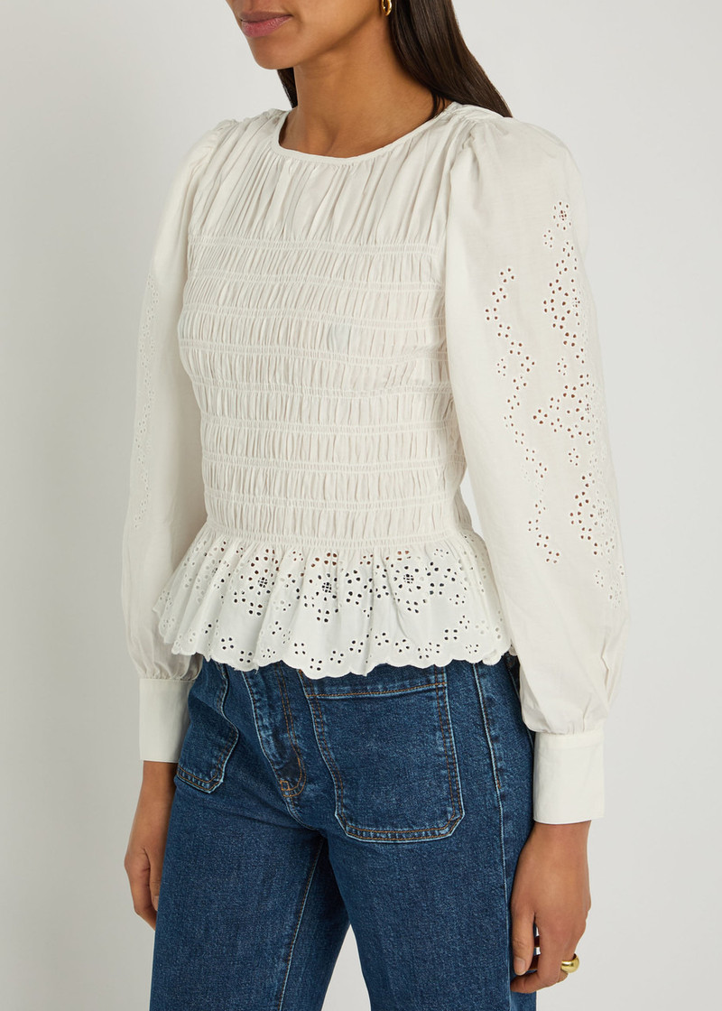 Rails Rails Tabi Broderie-anglaise Cotton-poplin top outlook