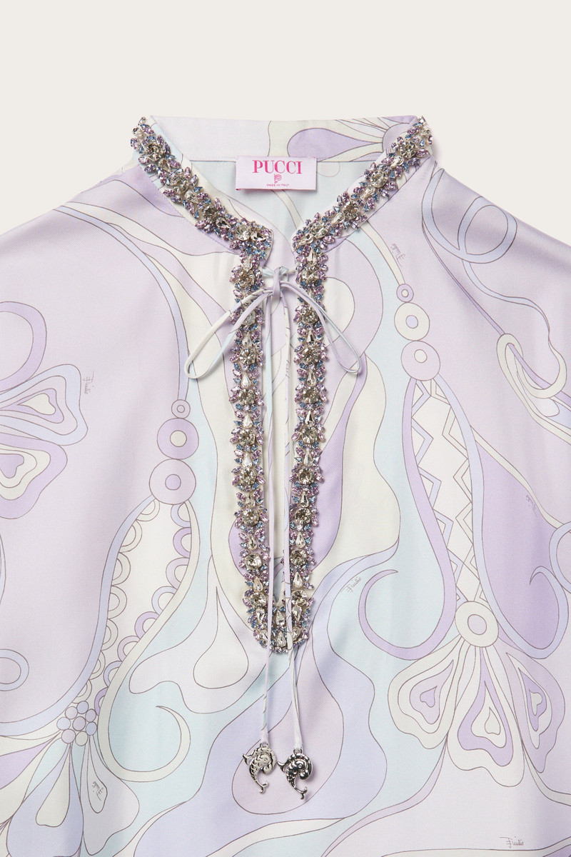 ORCHIDEE PRINT LONG KAFTAN 3