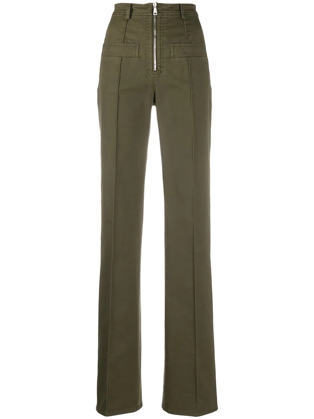 high waist flared trousers - 1