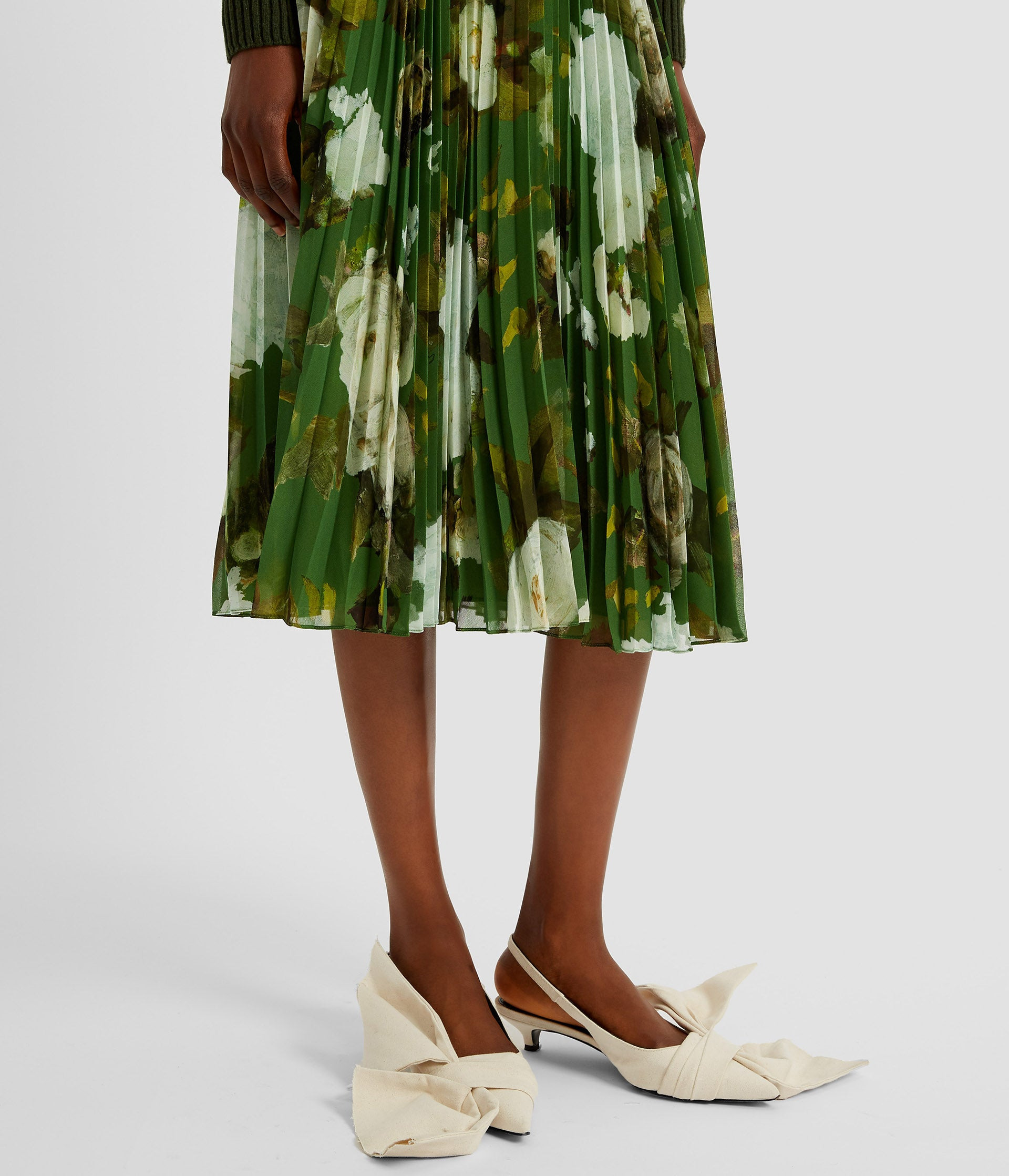 PLEATED MIDI SKIRT - 3