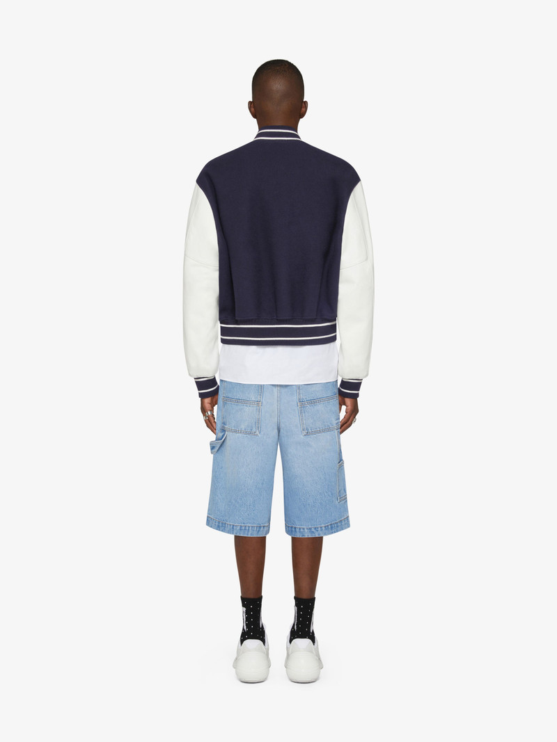 GIVENCHY VARSITY JACKET IN WOOL AND LEATHER 4