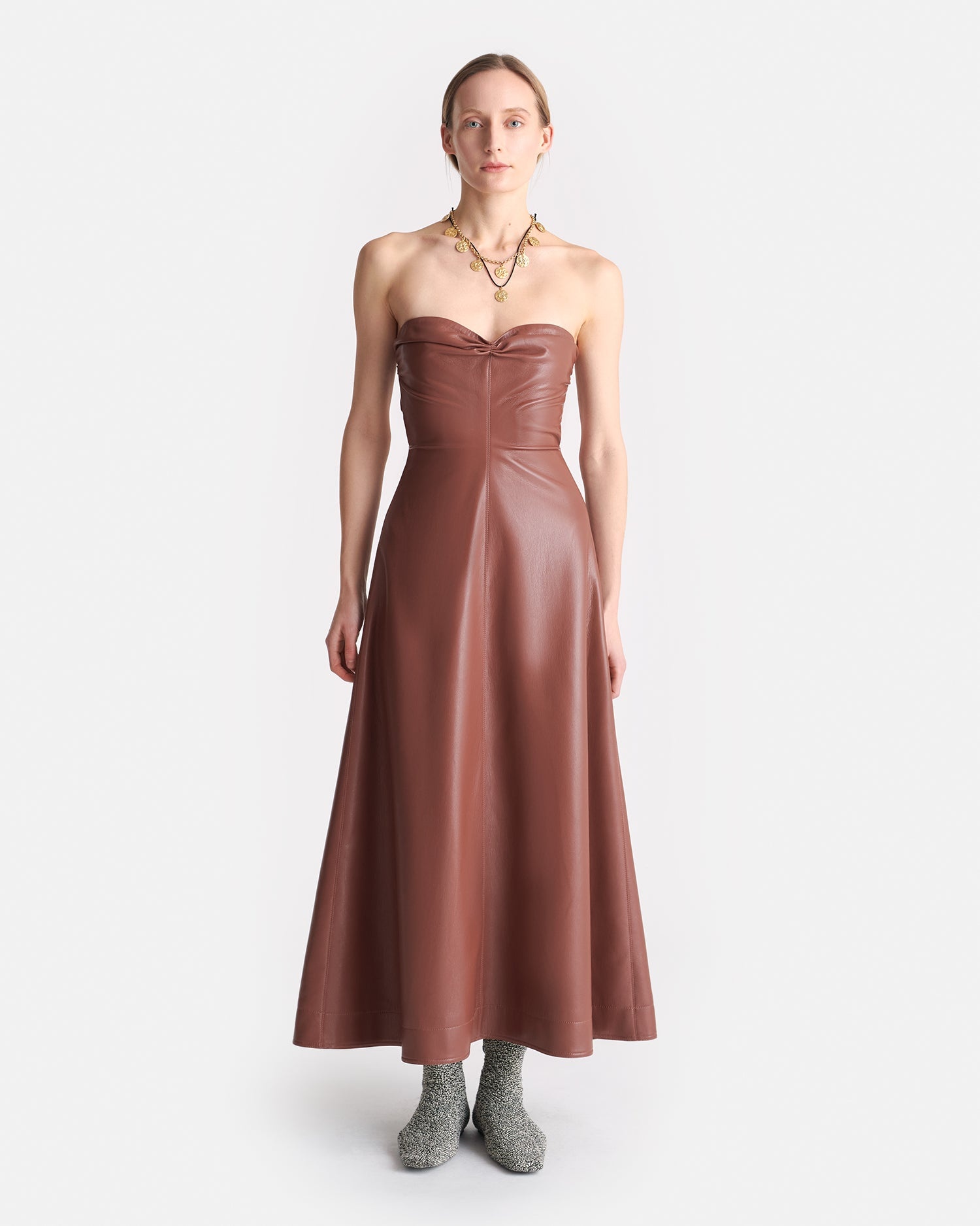Okobor™ Alt-Leather Midi Dress - 2