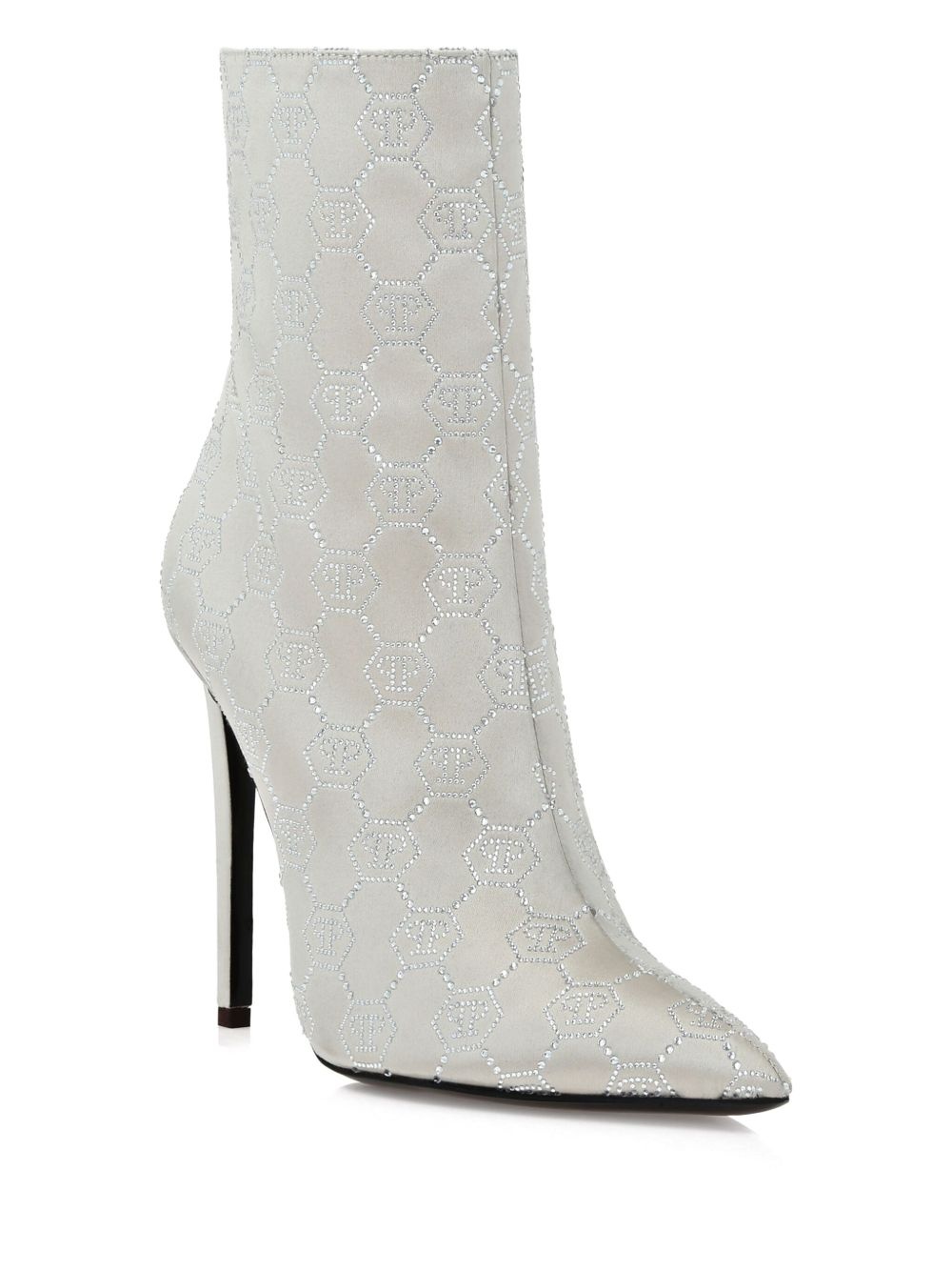 120mm Monogram Satin boots - 2