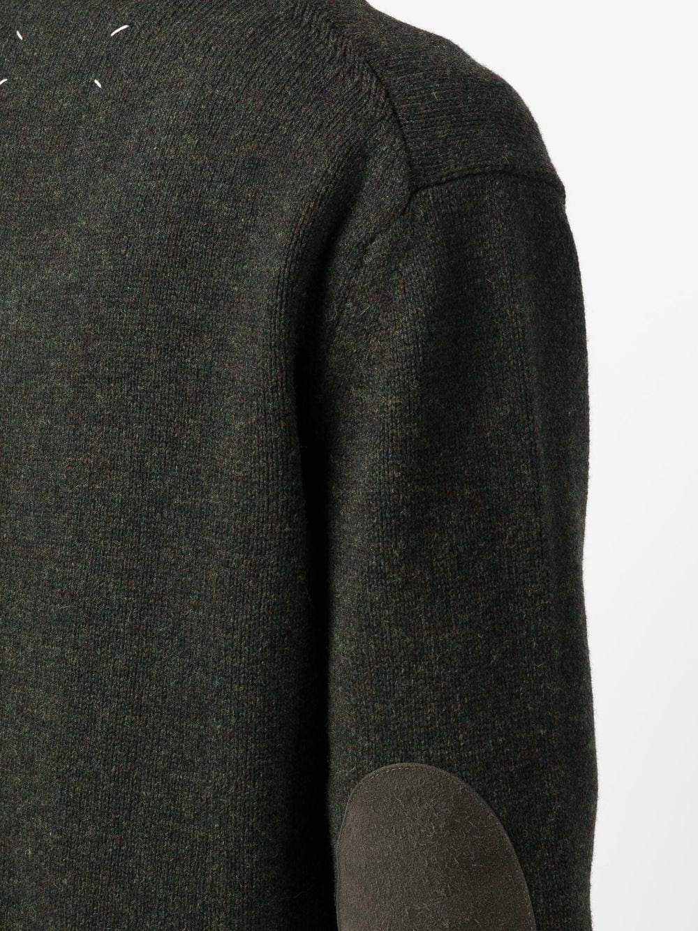 four-stitch elbow-patch jumper - 6