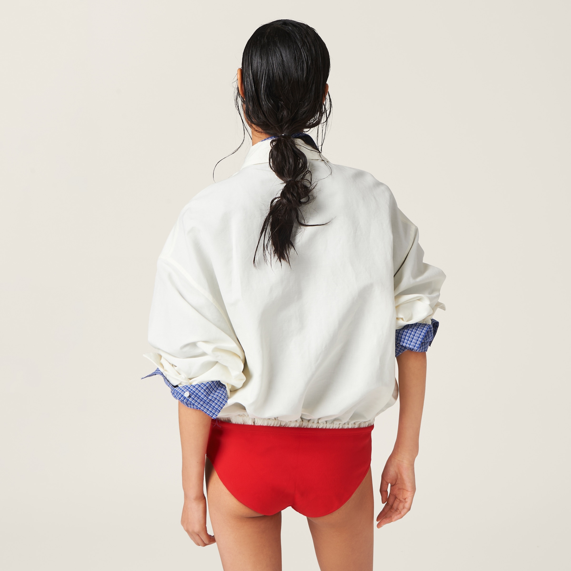 Washed slubbed canvas blouson jacket - 3