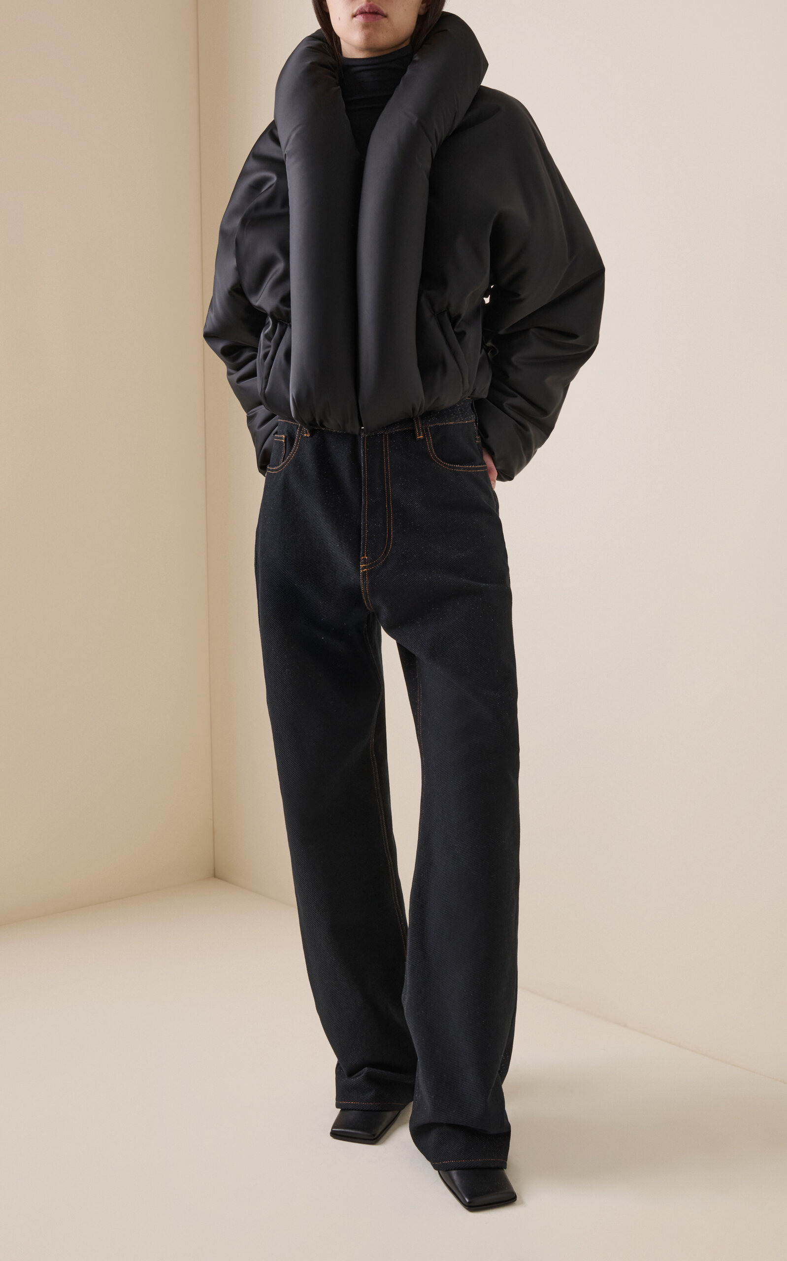 Padded Bomber Jacket black - 2