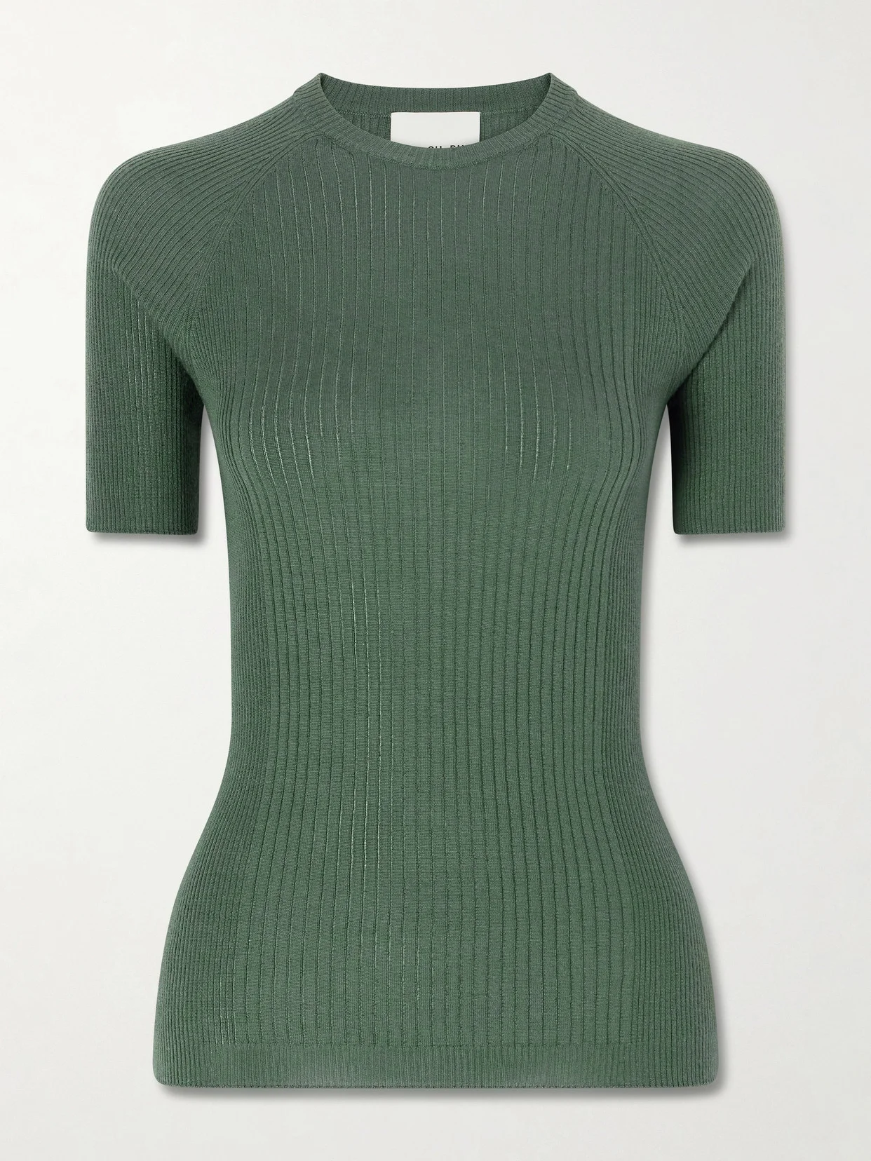 Ribbed Cashmere And Silk-blend T-shirt - 1