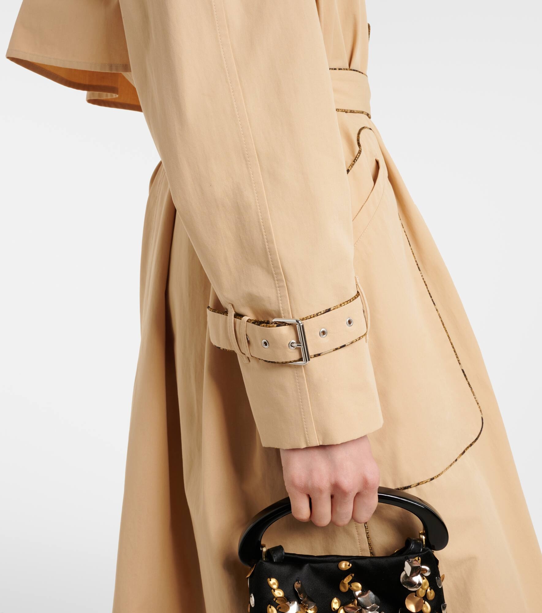 Cotton poplin trench coat - 4