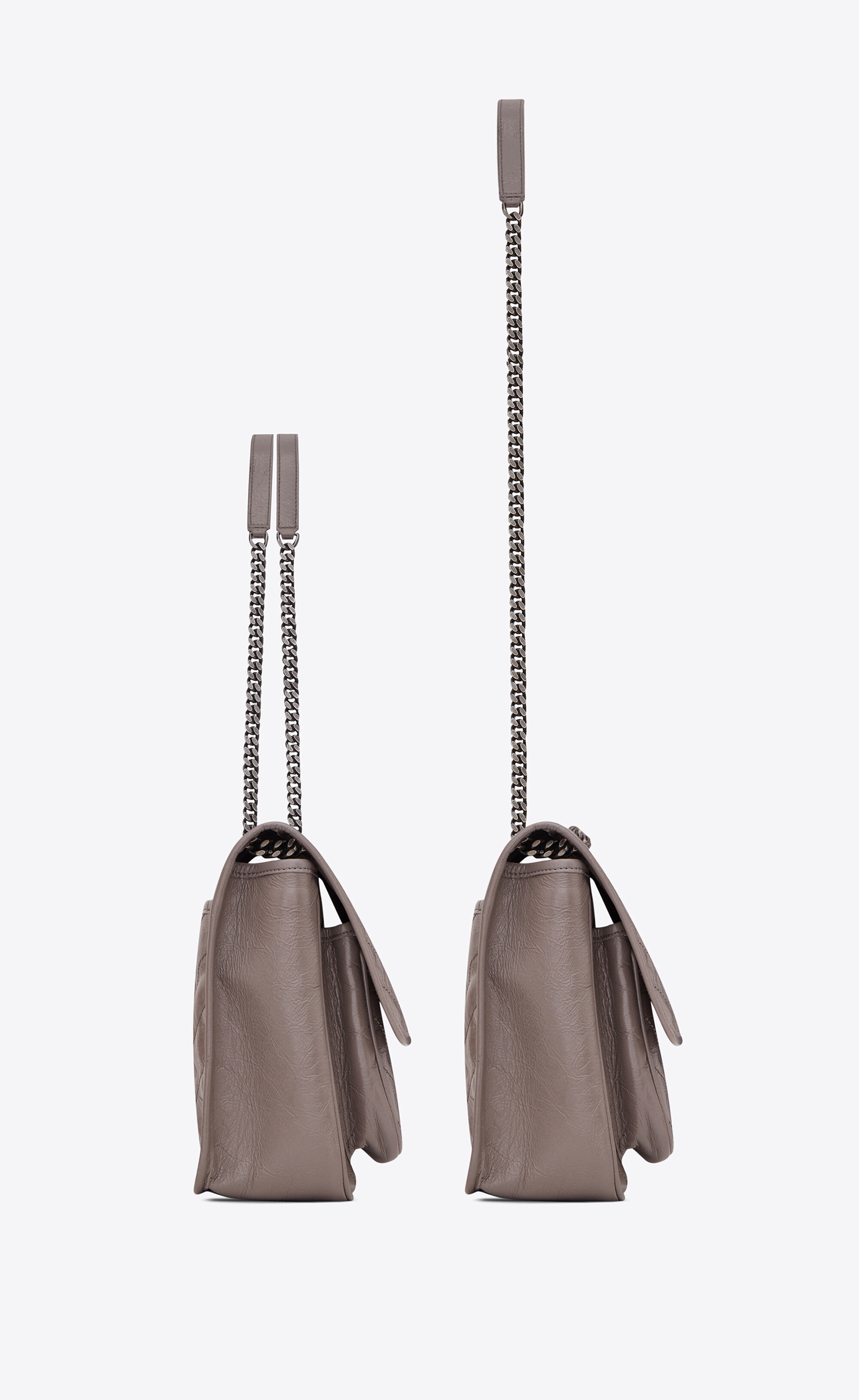 niki medium chain bag in crinkled vintage leather - 4