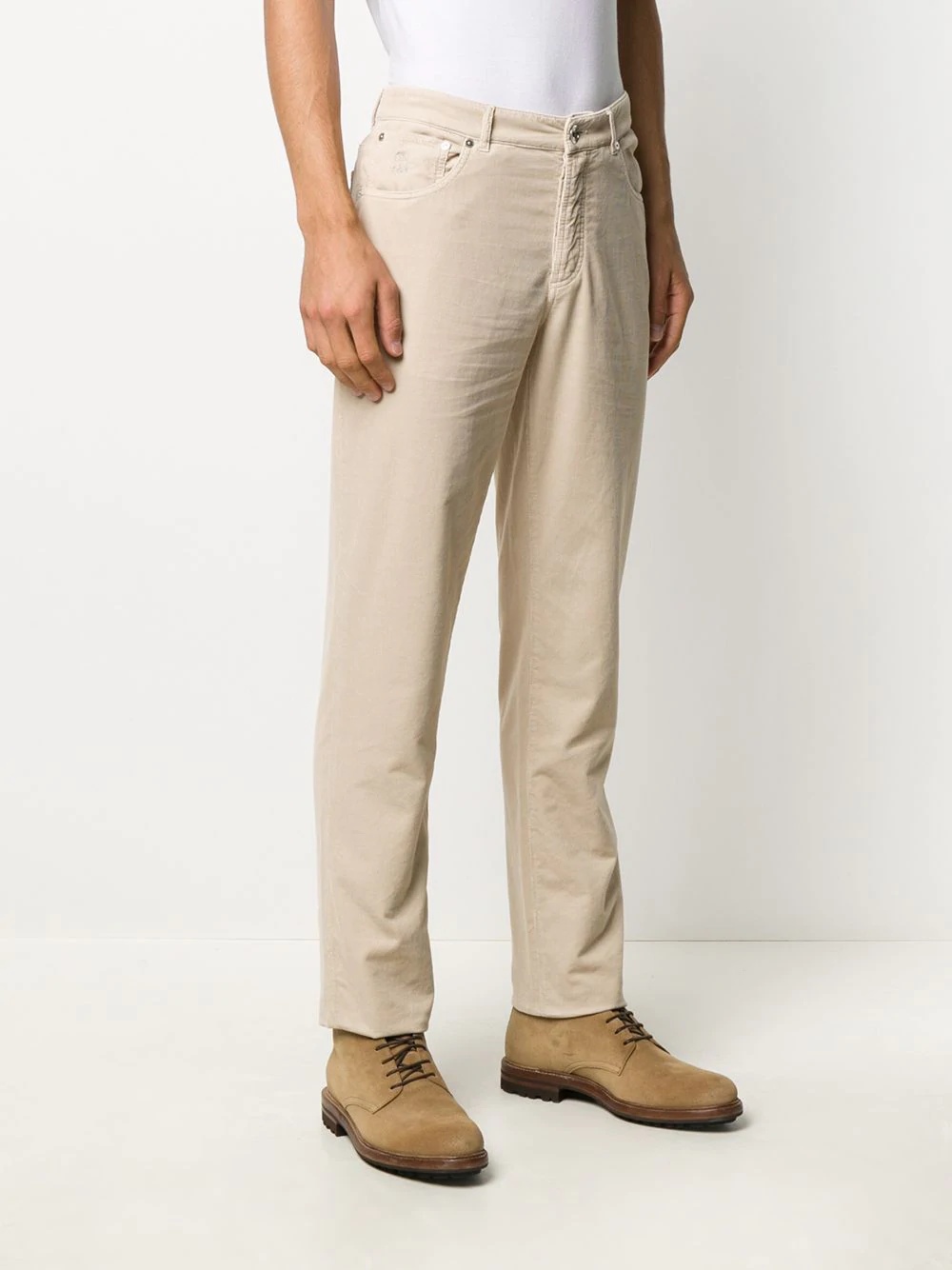 corduroy straight-leg trousers - 3