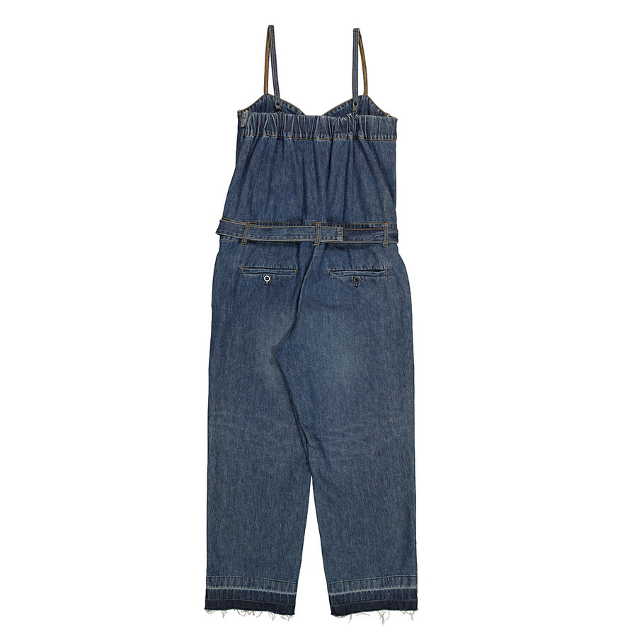Sacai Ladies Blue Denim Jumpsuit, Brand Size 2 (Medium) - 2