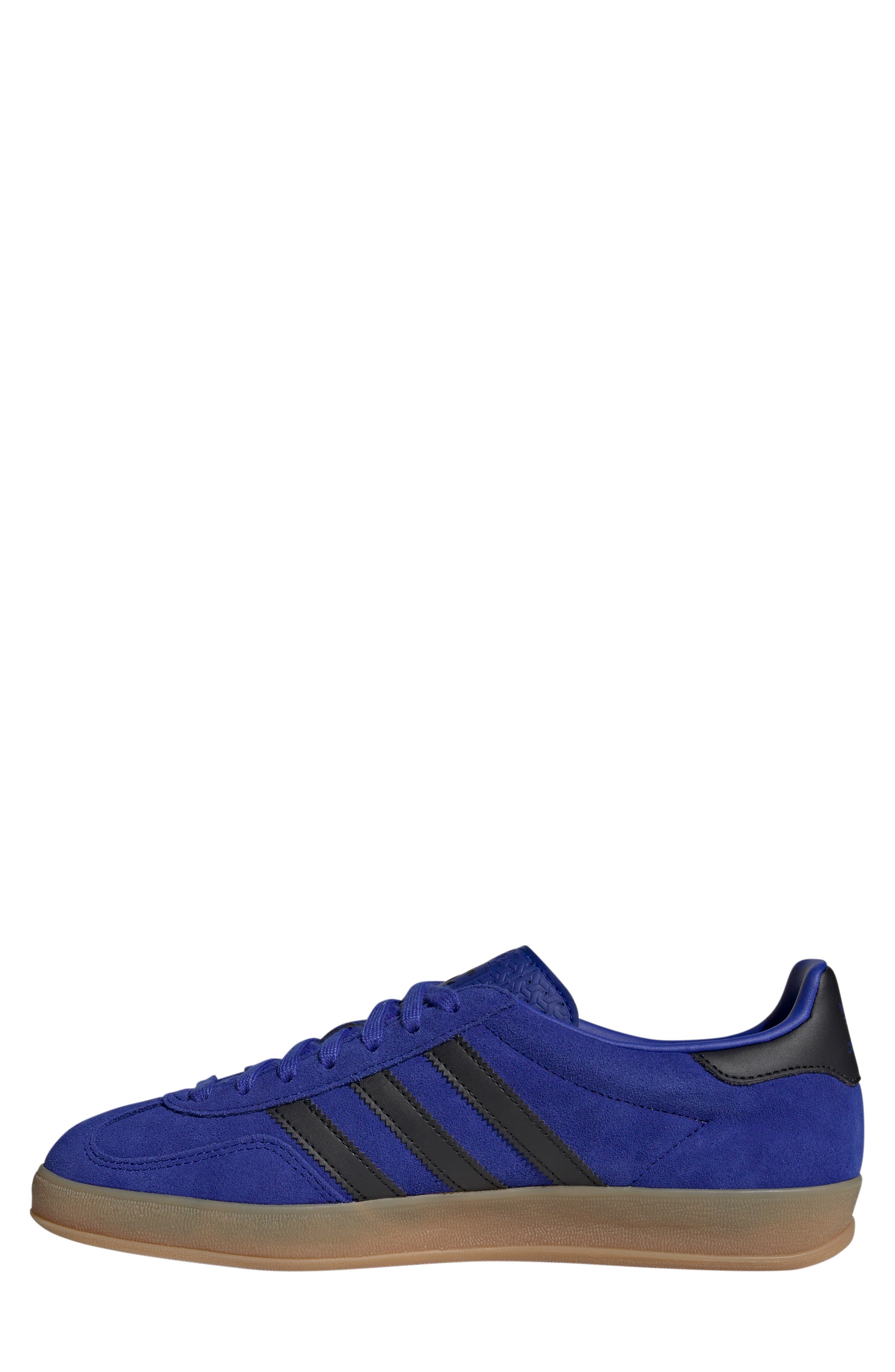 adidas Gazelle Indoor Sneaker in Lucid Blue/black/gold Metallic at Nordstrom - 6