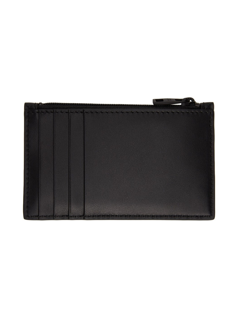 Alexander McQueen Black Graffiti Card Holder outlook