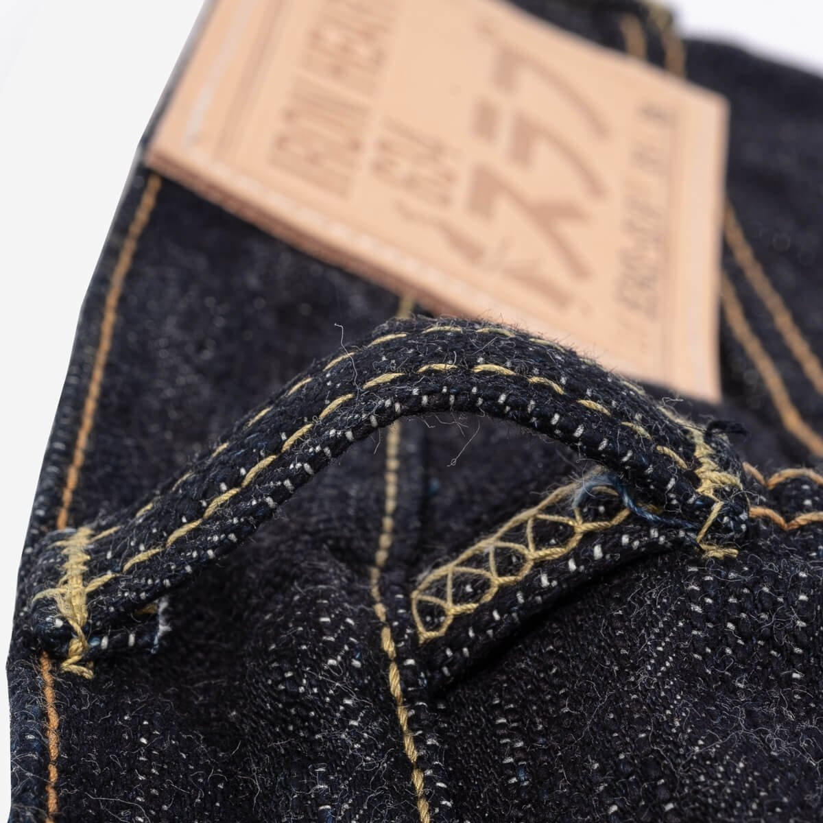 IH-634S-SLB 16oz Slubby Selvedge Denim Straight Cut Jeans - Indigo - 13