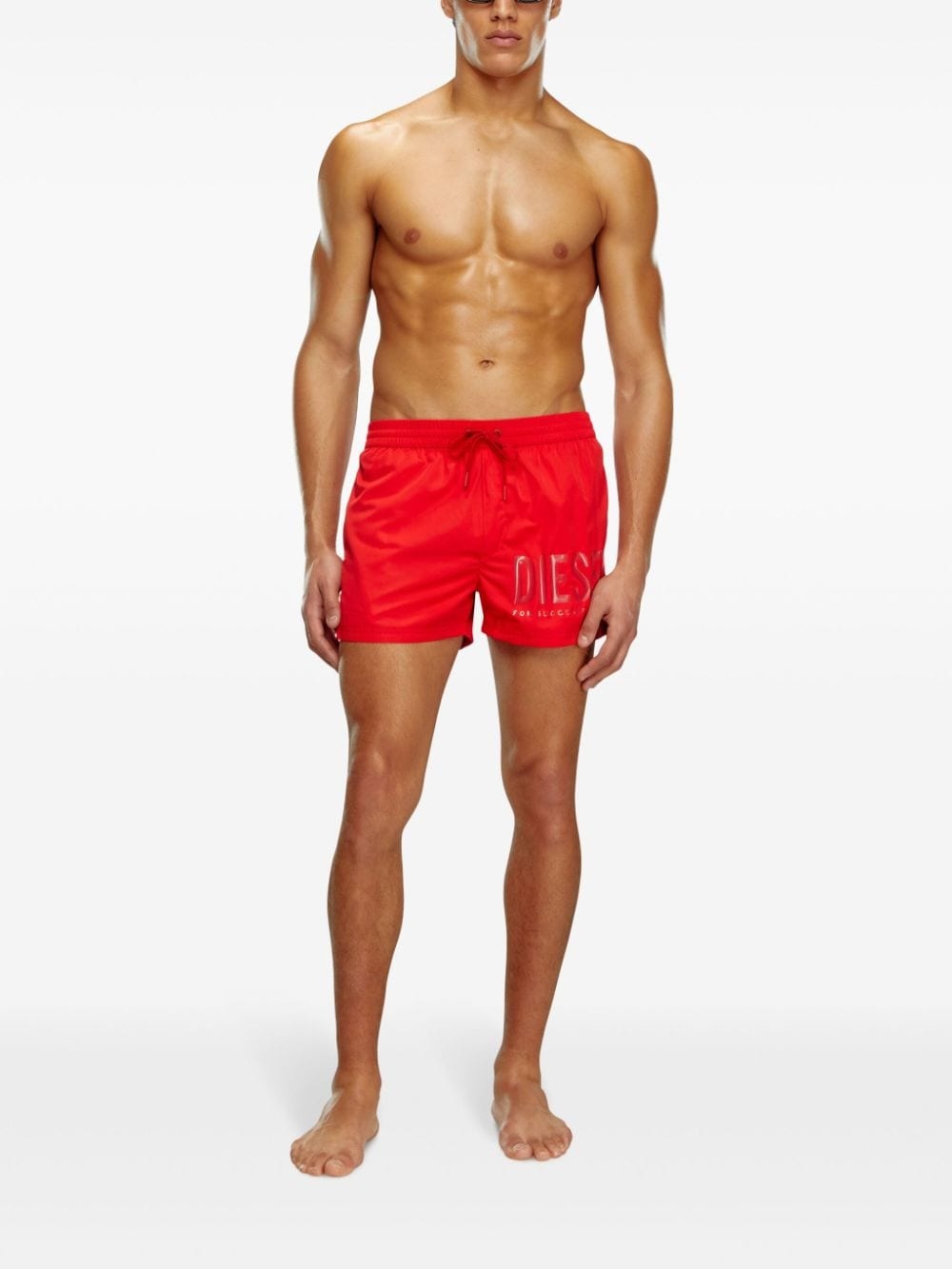 logo-print swim shorts - 3