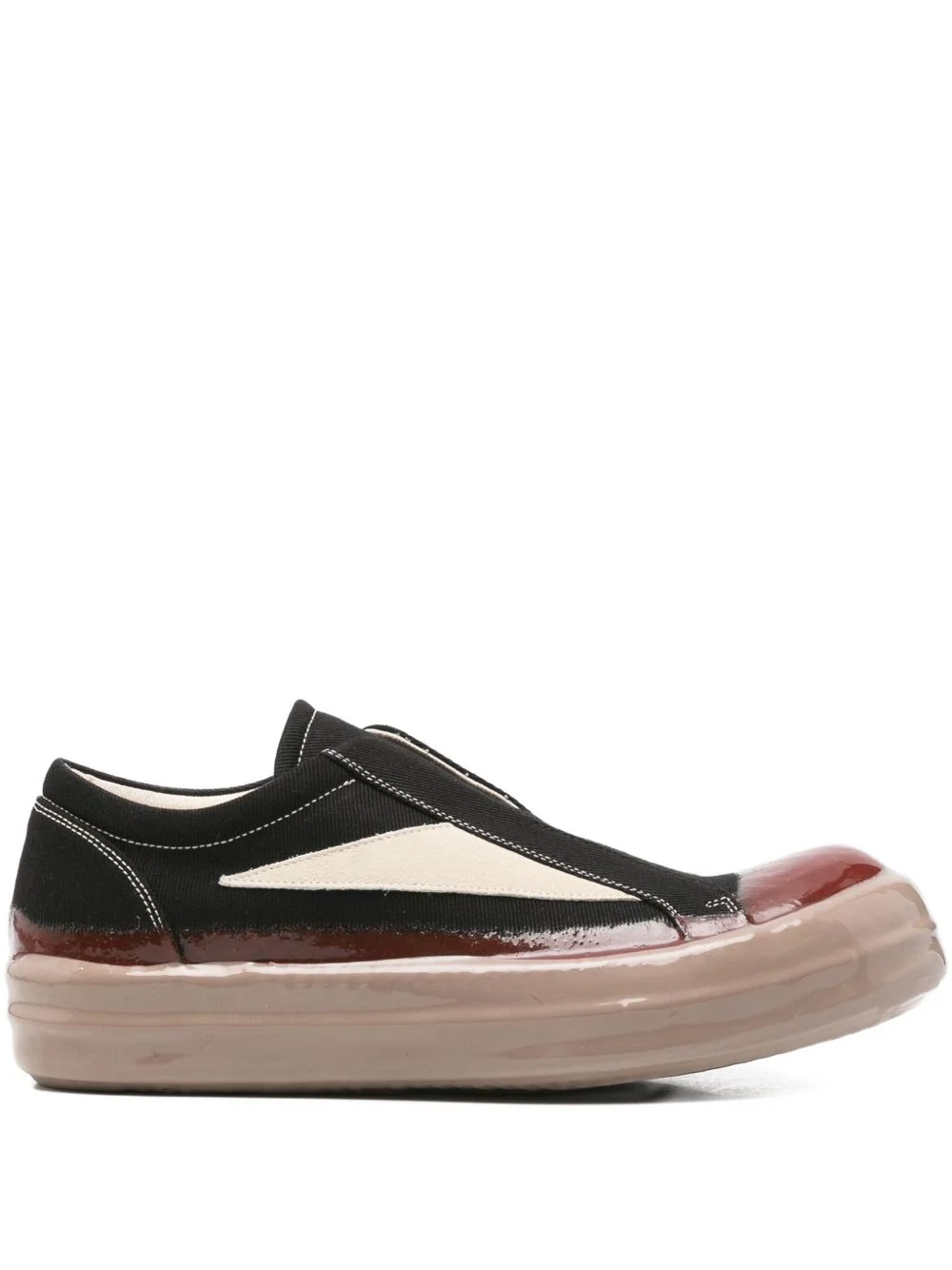 leather slip-on sneakers - 1