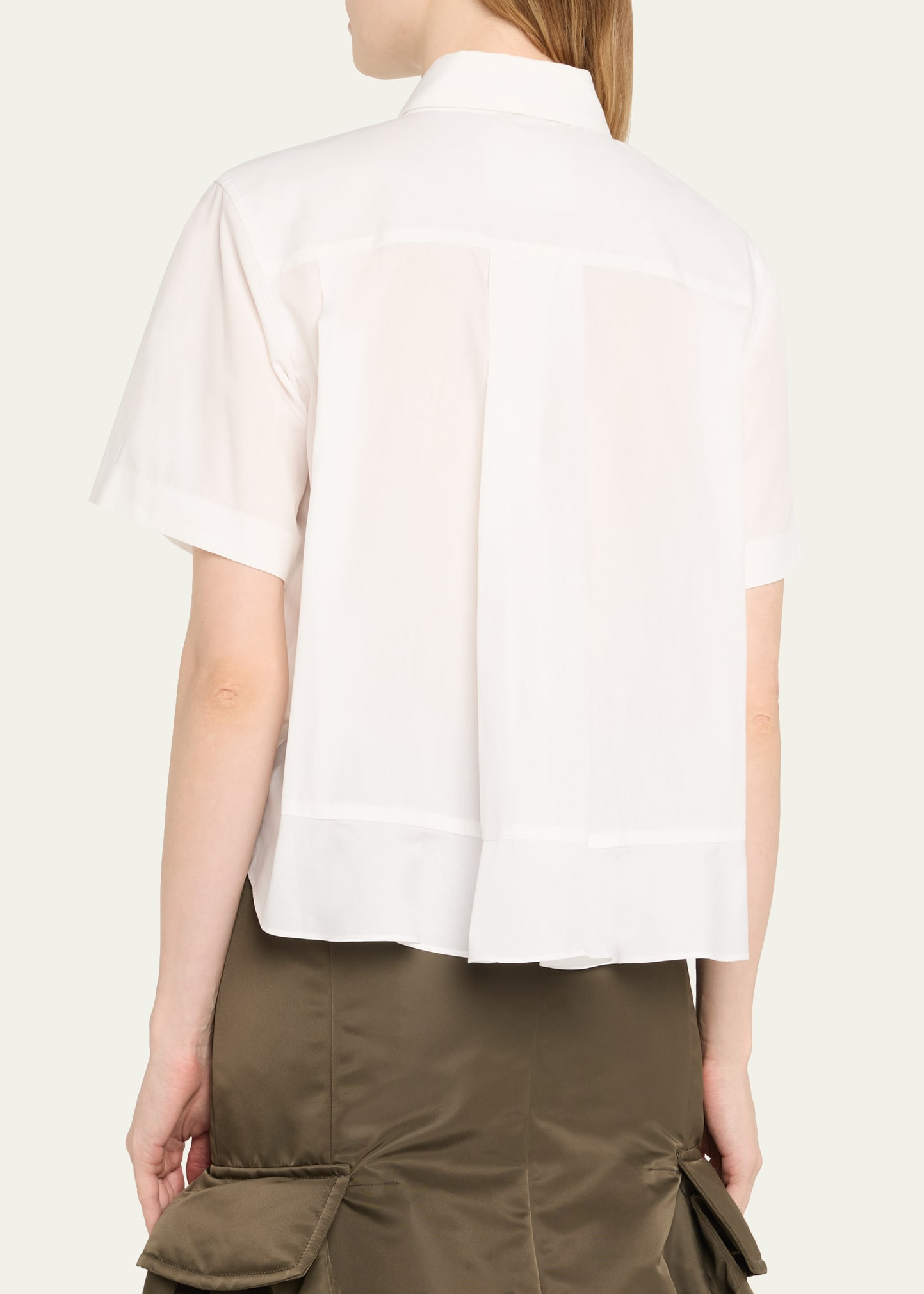 Short-Sleeve Poplin Button-Down Shirt - 3