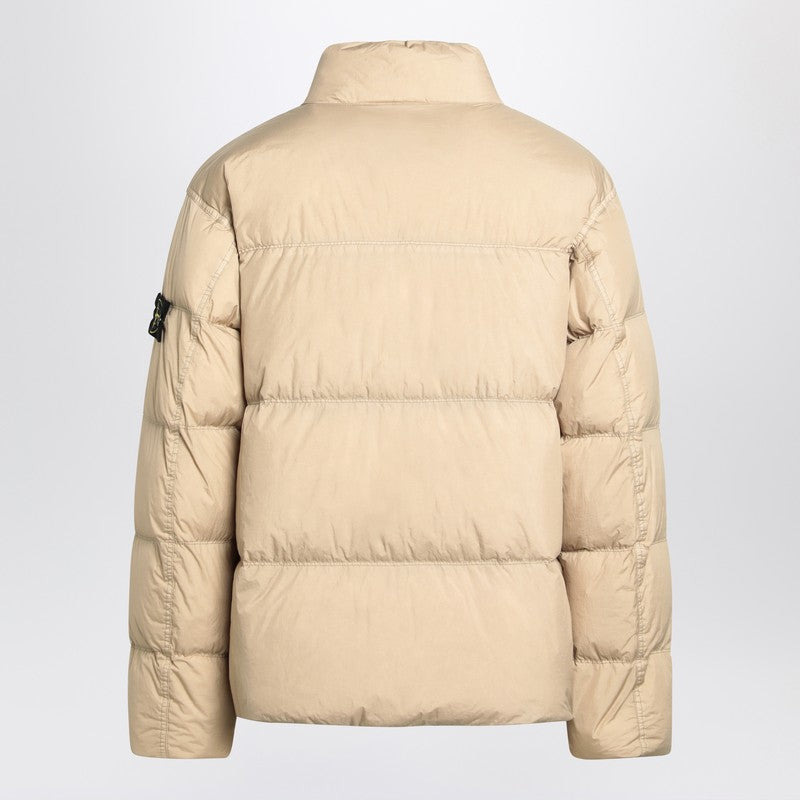 Stone Island Desert Colored Down Jacket In Nylon Men - 2