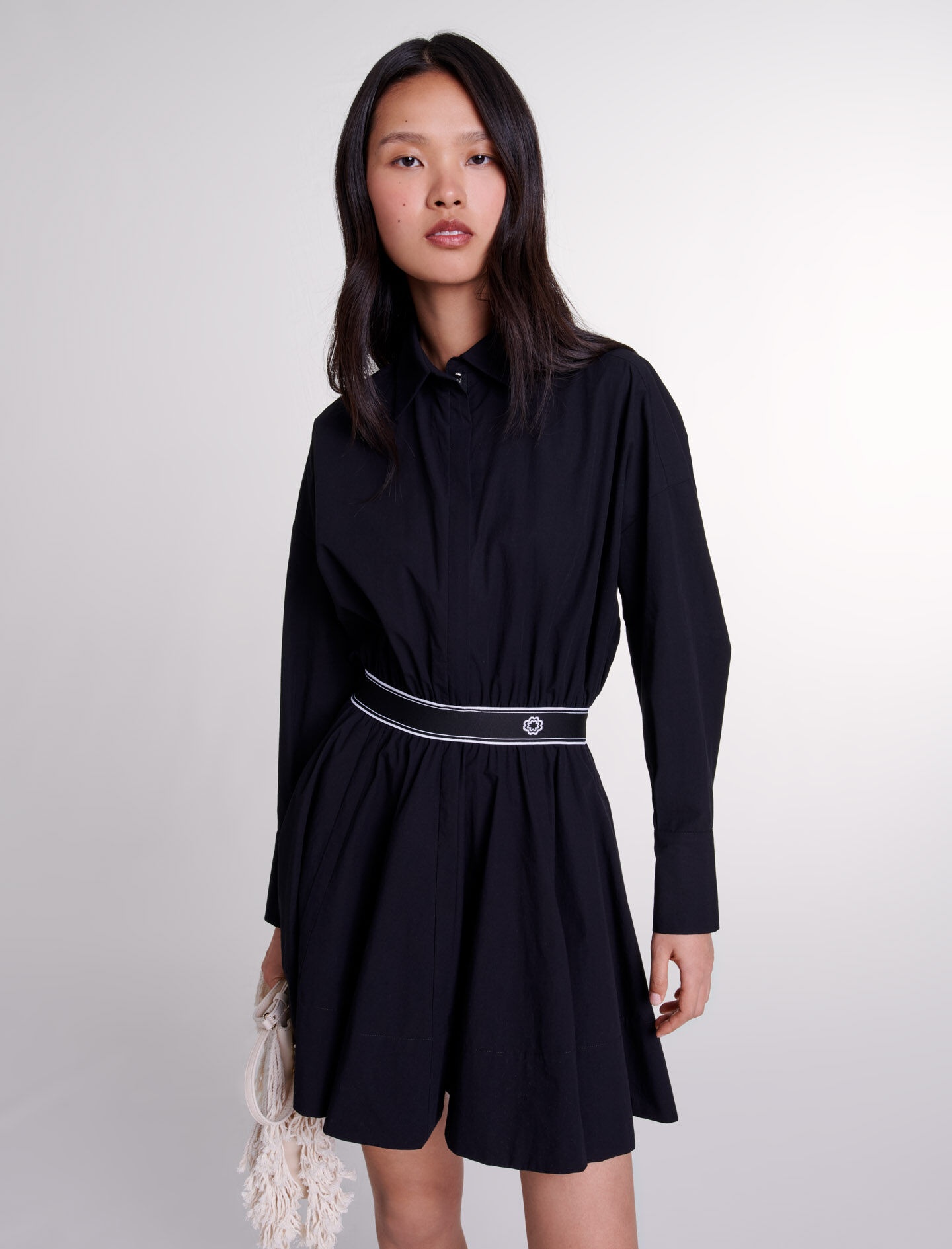 Short elasticated shirt dress - 5
