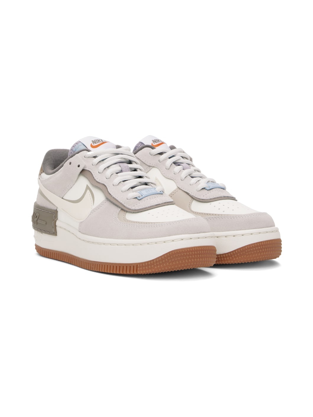 Gray Air Force 1 Shadow Sneakers - 4