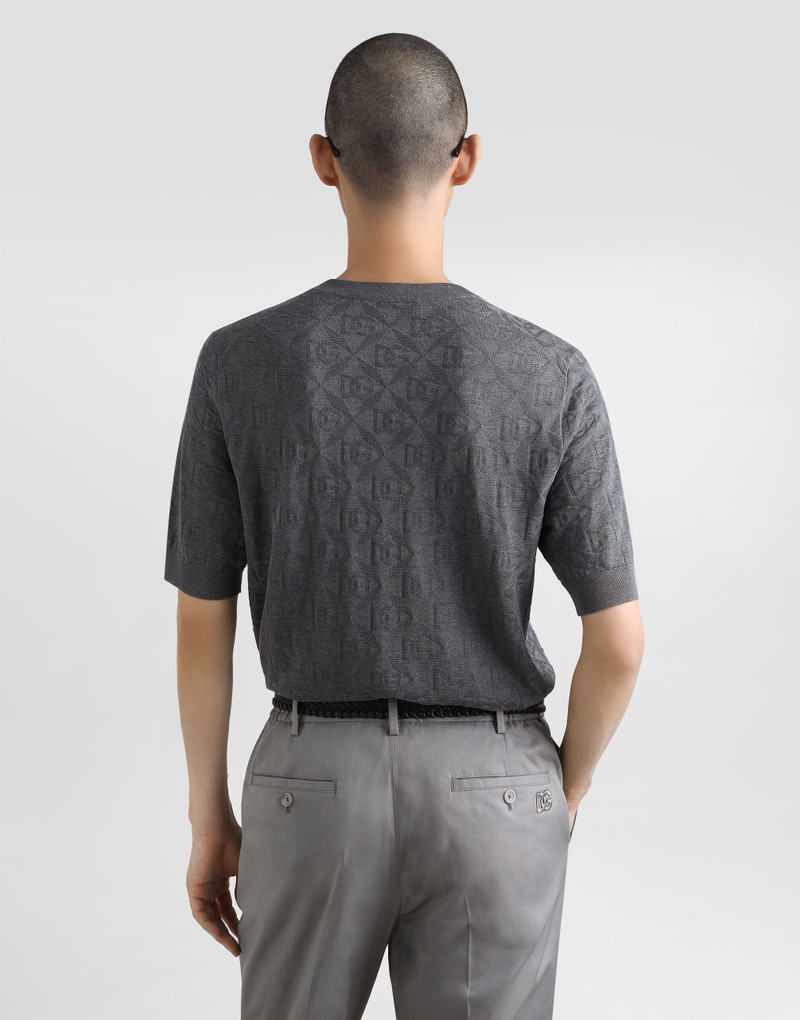 Silk crewneck pullover 5