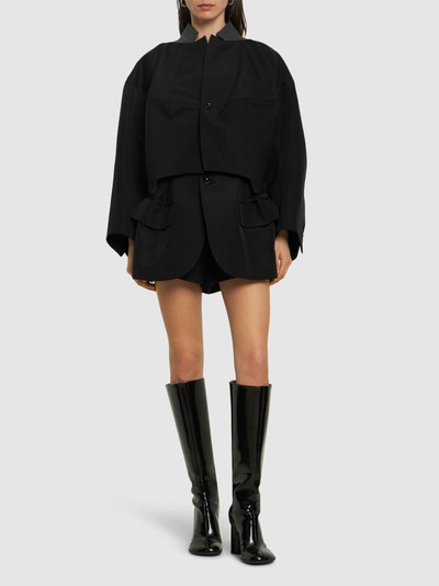sacai Double-faced wool blend jacket outlook