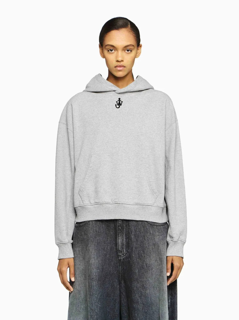 JW Anderson ANCHOR LOGO CROPPED HOODIE outlook