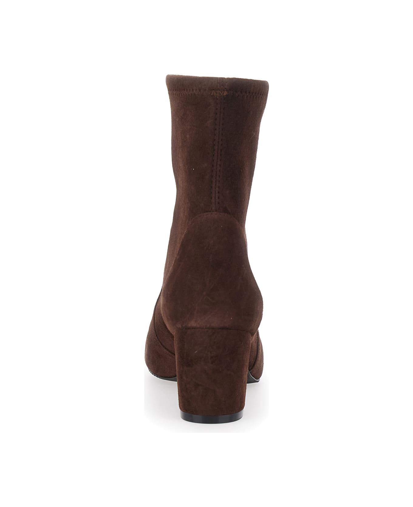 'yuliana' Brown Ankle Boots With Medium Block Heel In Ecoleather Woman - 4