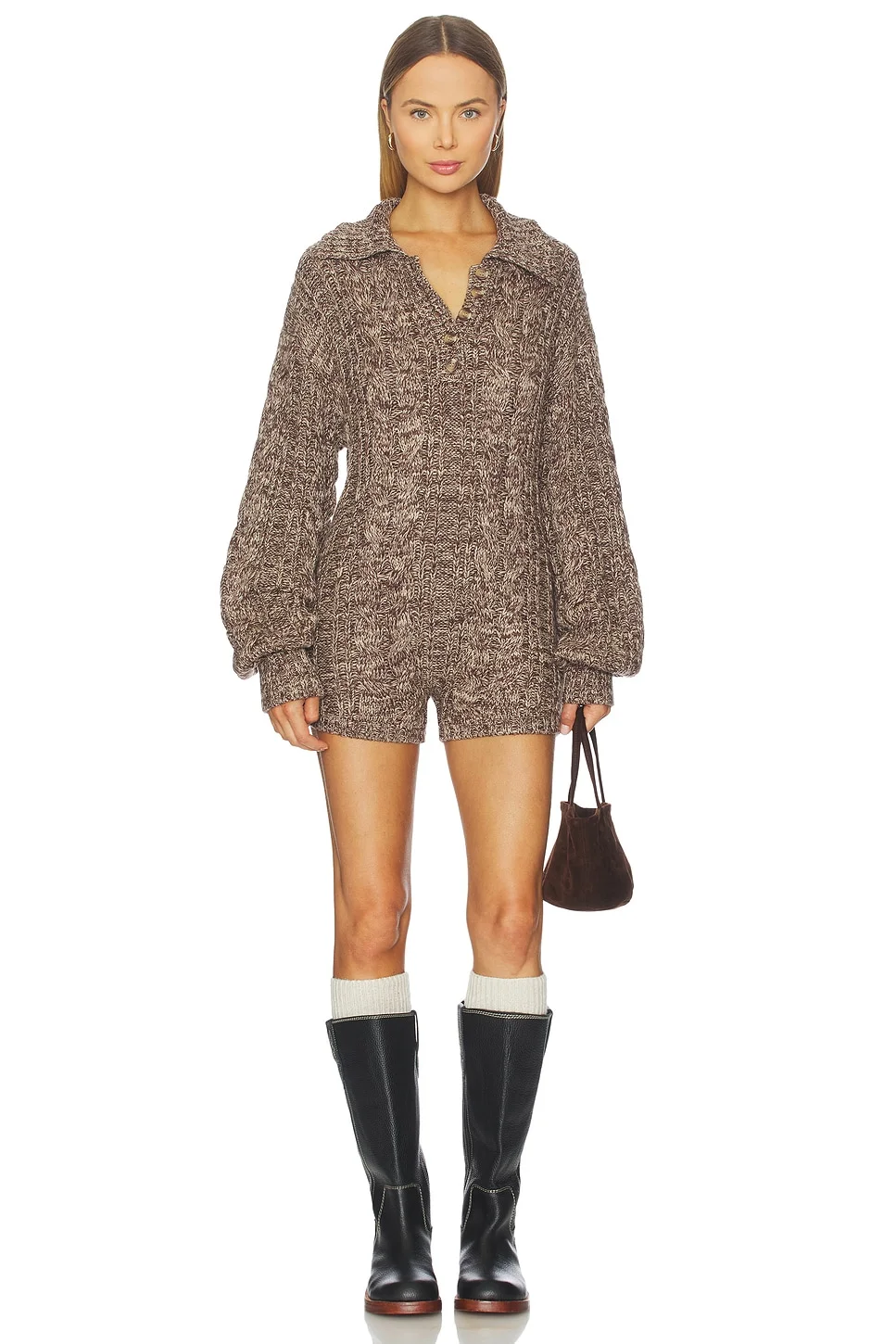 Nathalie Knit Romper - 1