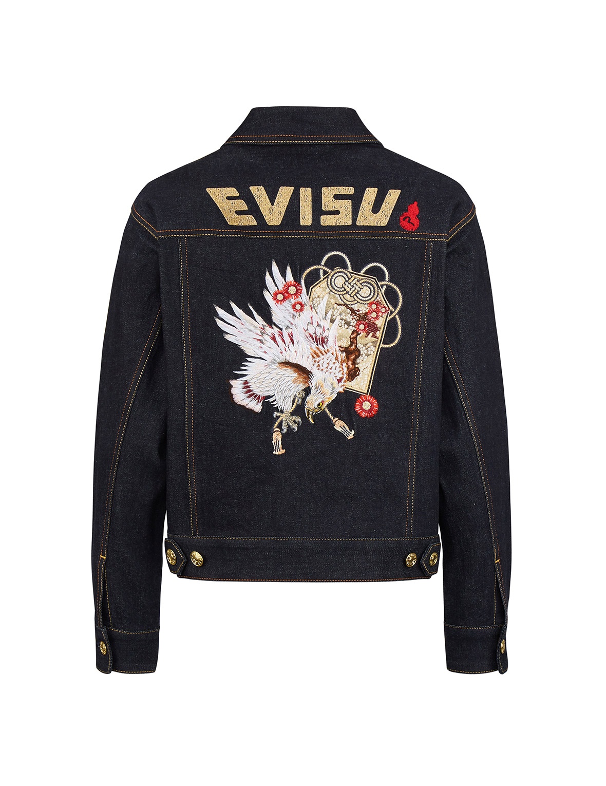 TAKA EMBROIDERED AND BROCADE APPLIQUÉ DENIM JACKET - 2
