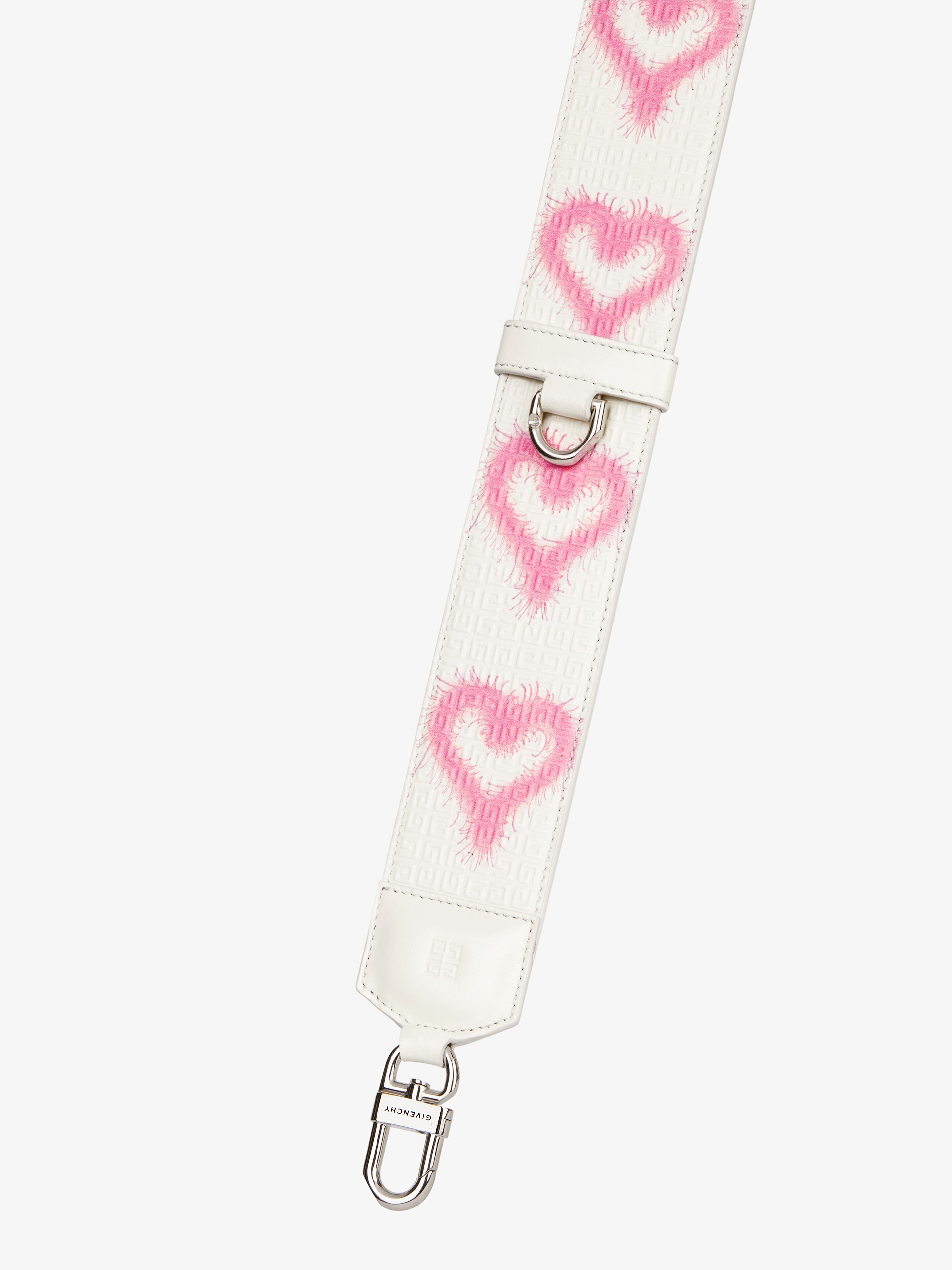 STRAP IN 4G LEATHER WITH GIVENCHY LOVE PRINTS - 2