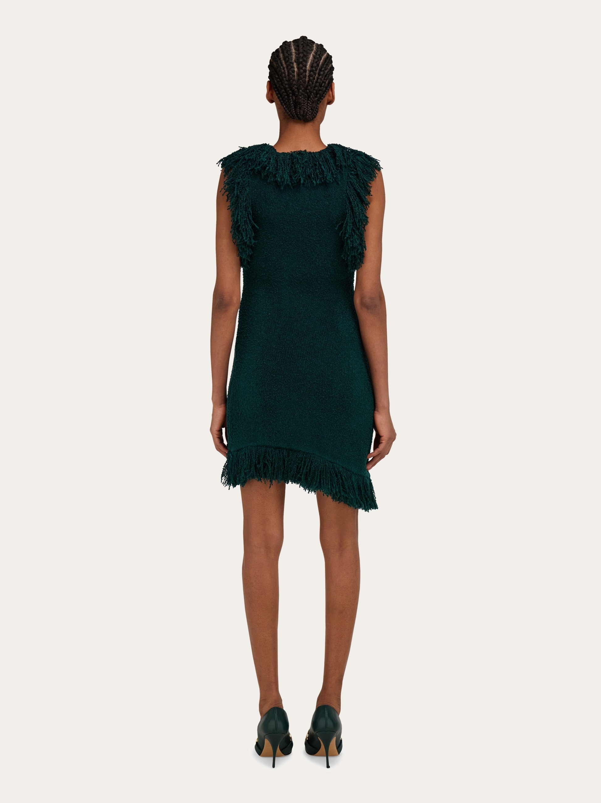 Mini dress with fringe detail - 4