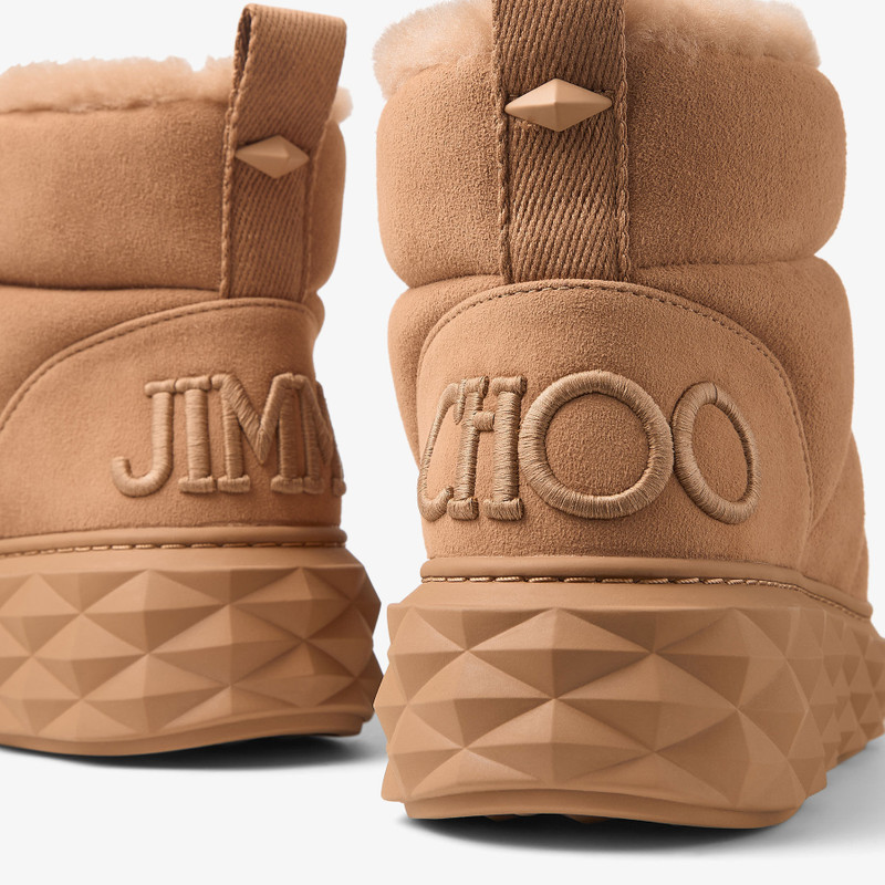 Xan Toffee Suede Ankle Boots with Shearling 3