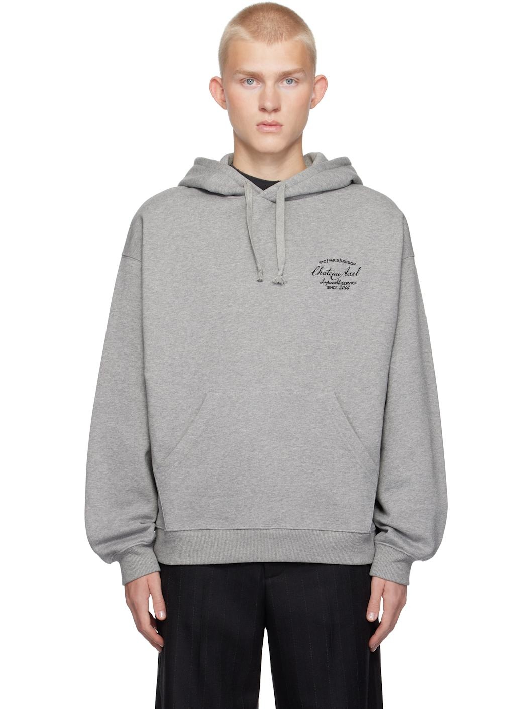 Gray 'Château Axel' Hoodie - 1