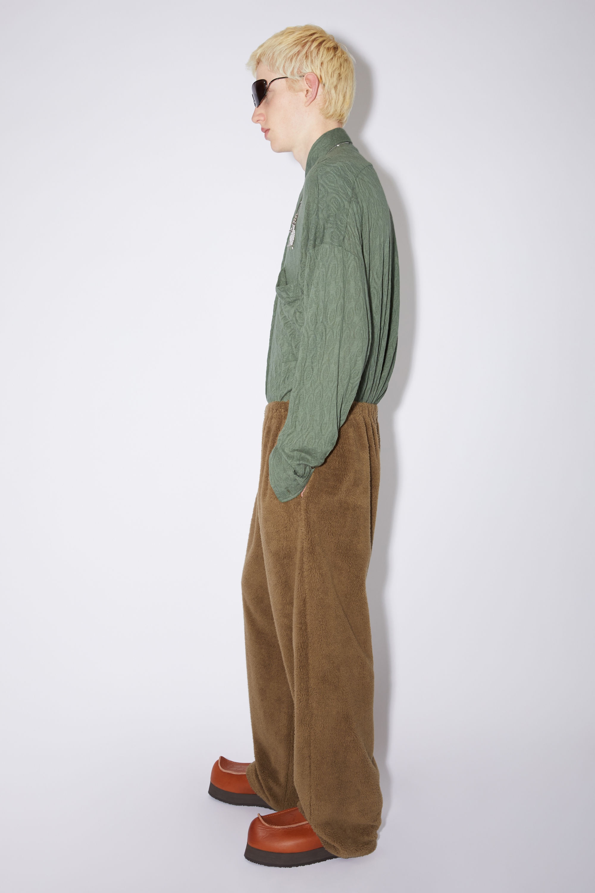 Teddy fleece trousers - Hazel beige - 4