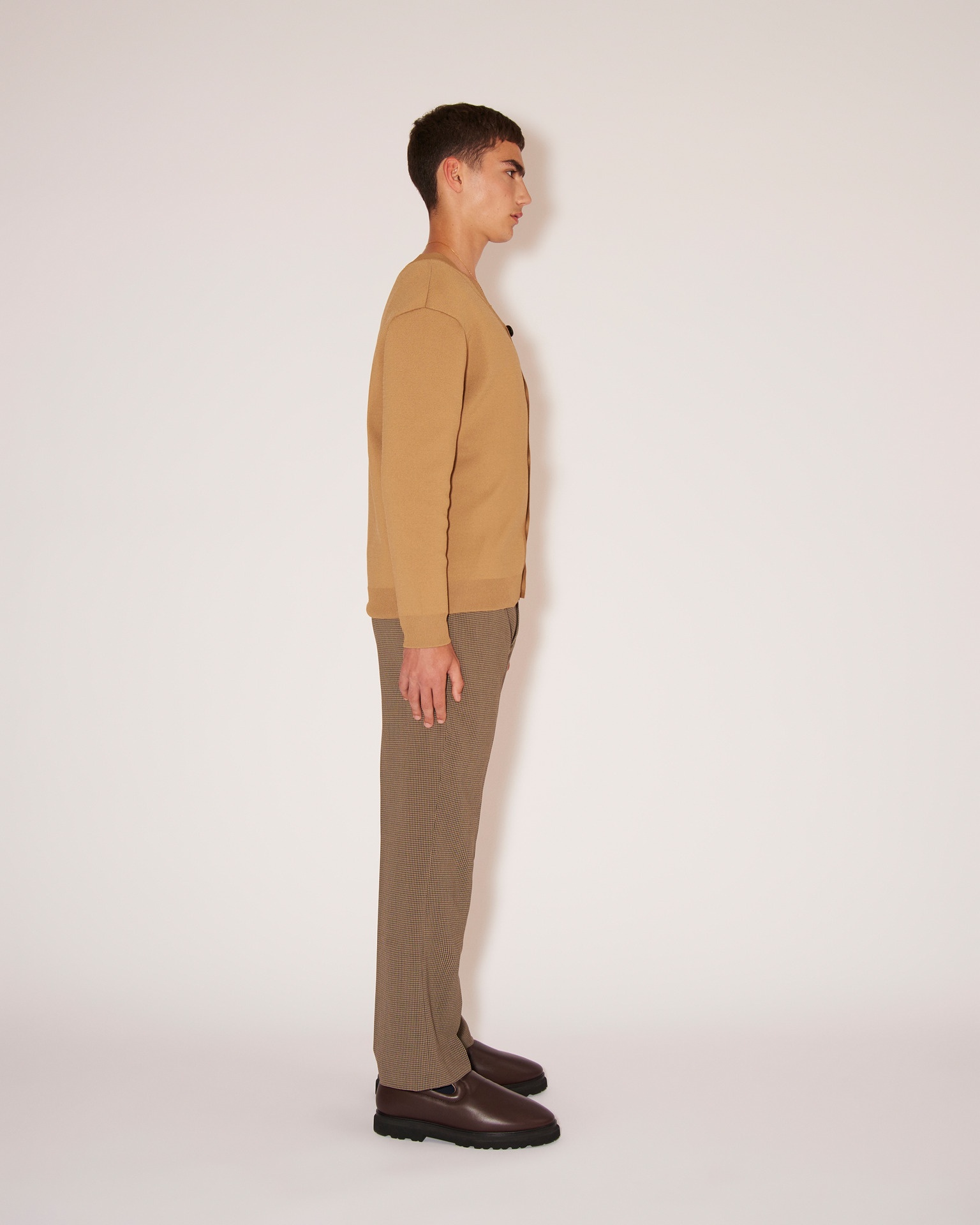 JORIS - Upcycled bottle knit cardigan - Camel - 3