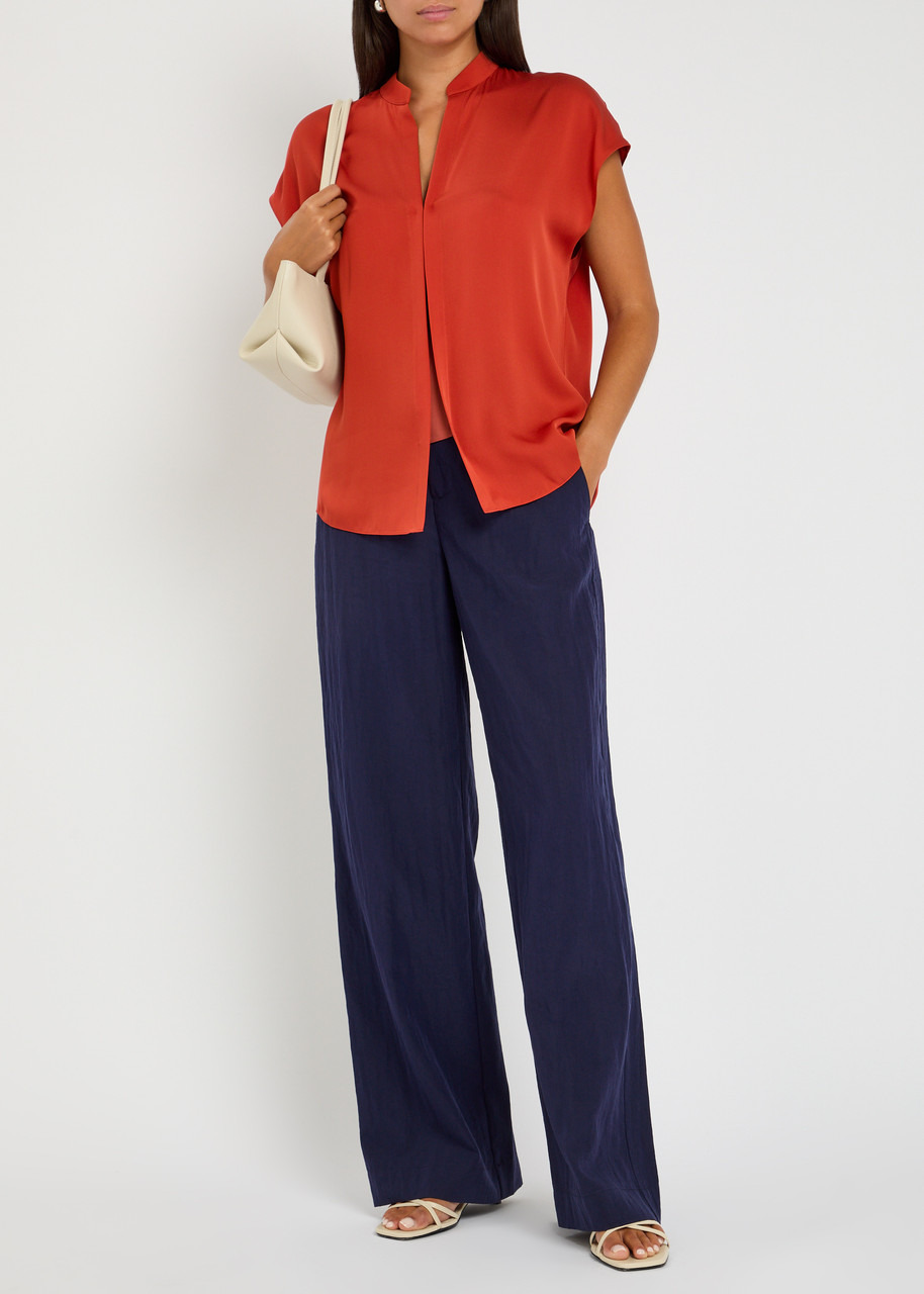 Vince Crinkled Woven Trousers - 4