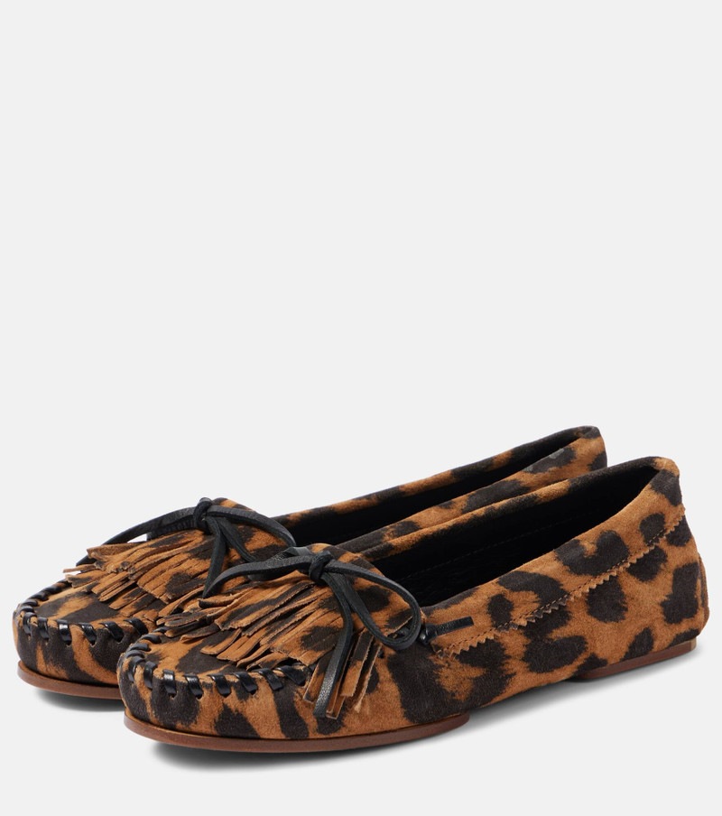 Indie leopard-print suede loafers 4